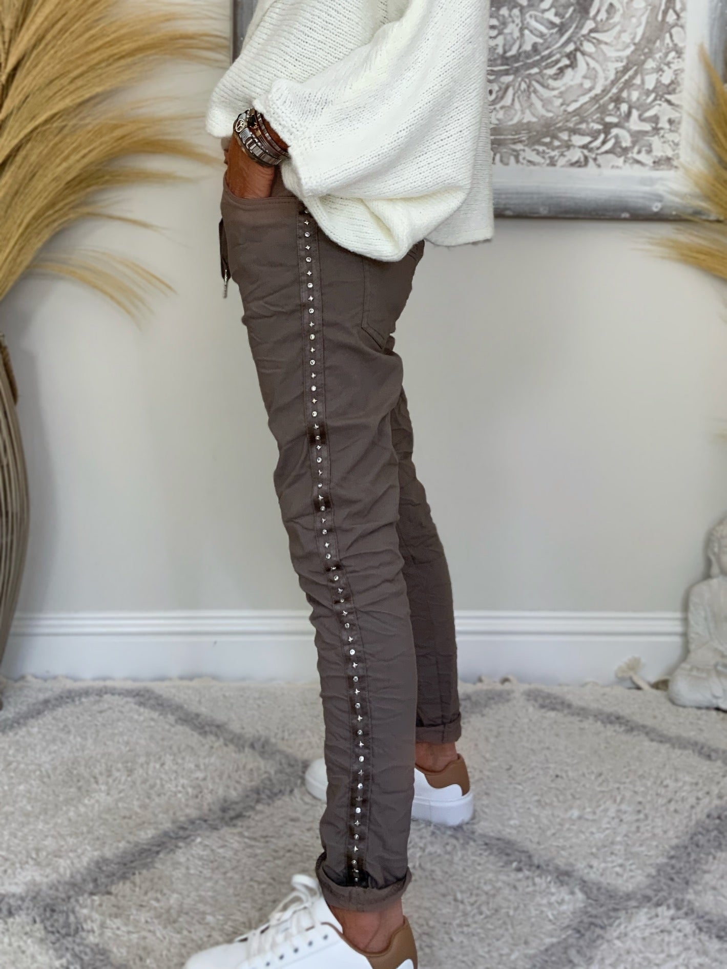 Pull-on Star Strip Trouser