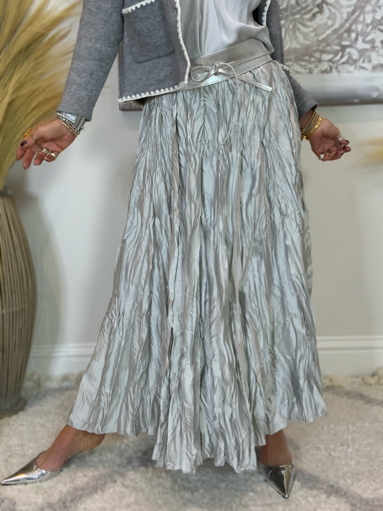 Zoe Crinkle Maxi Skirt