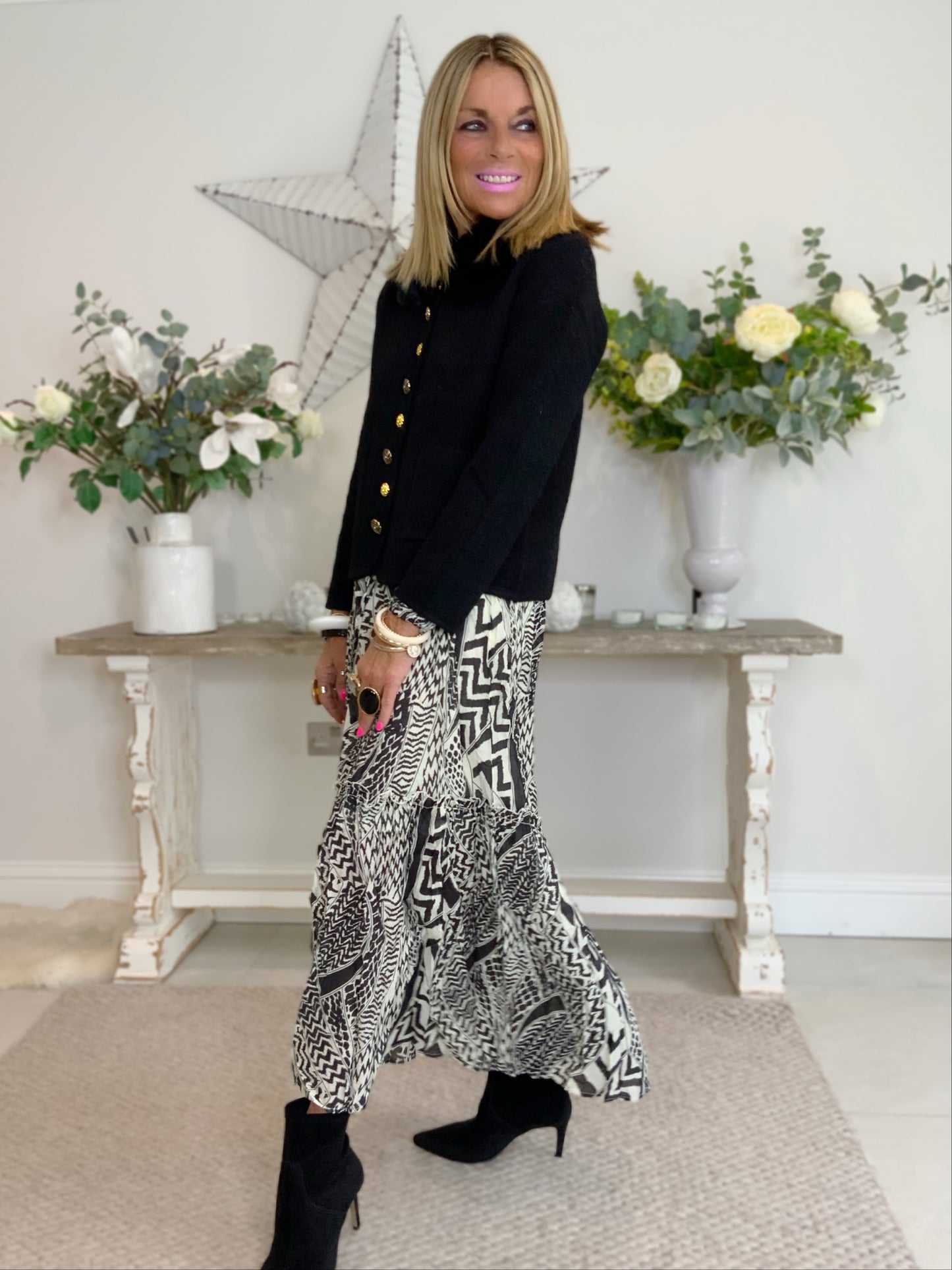 Audrey Print Maxi Dress