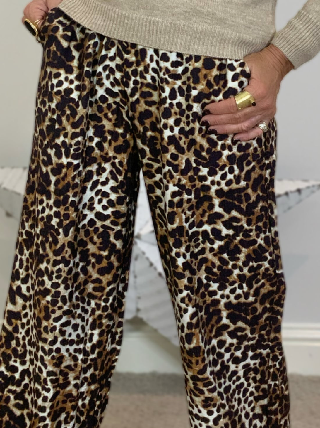 Leopard Print Trouser