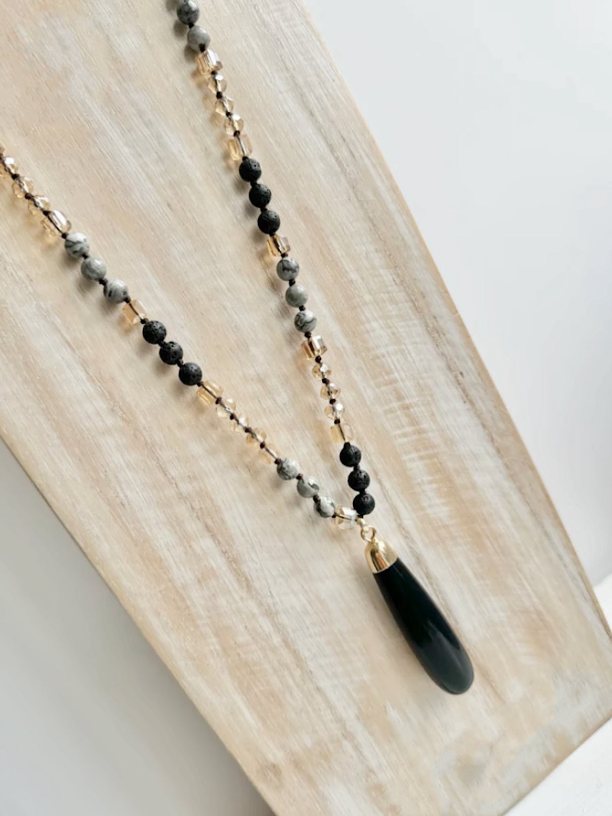 Black Sofia Necklace