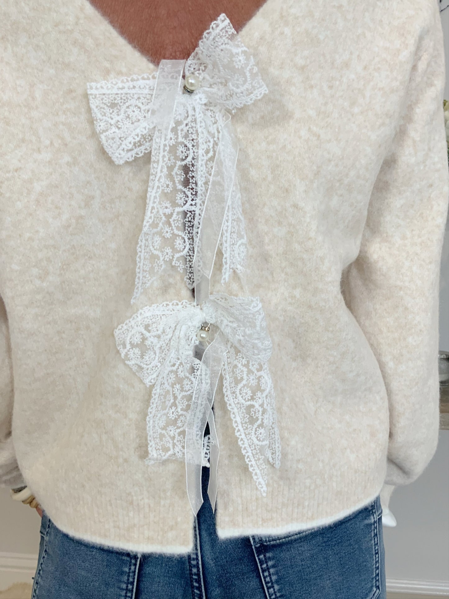 Lola Lace Bow Jumper