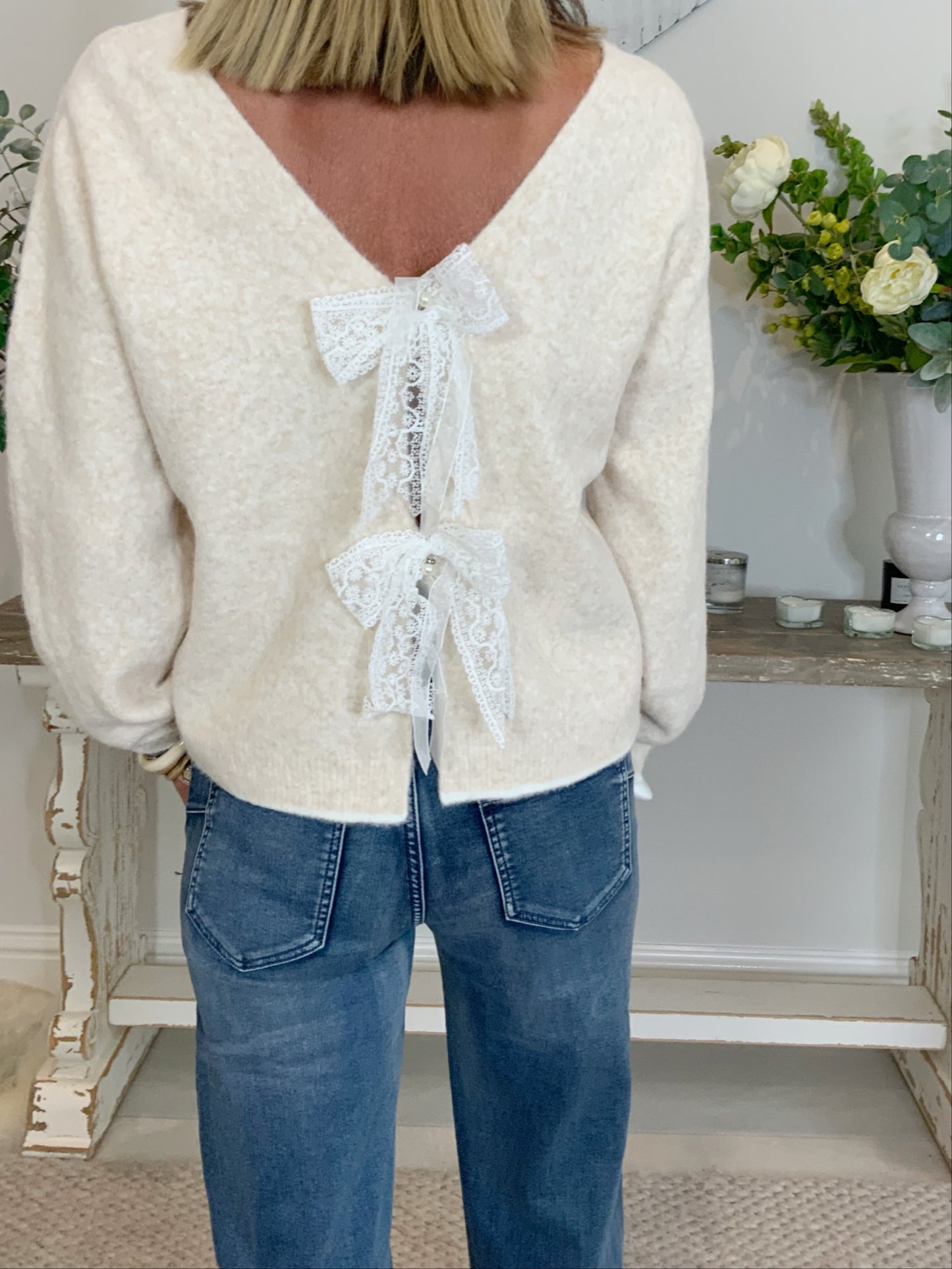 Lola Lace Bow Jumper