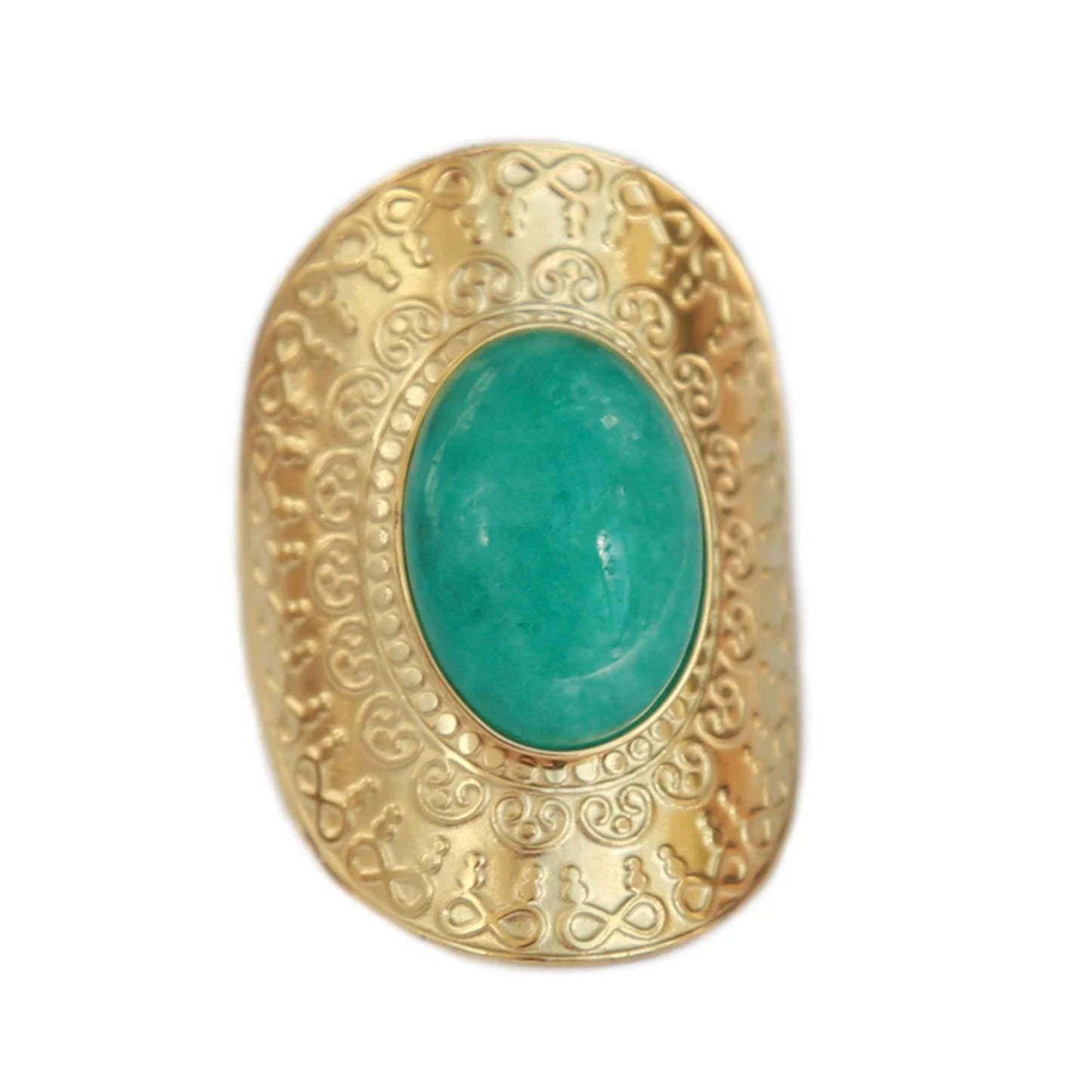 Boho Amazonite Ring