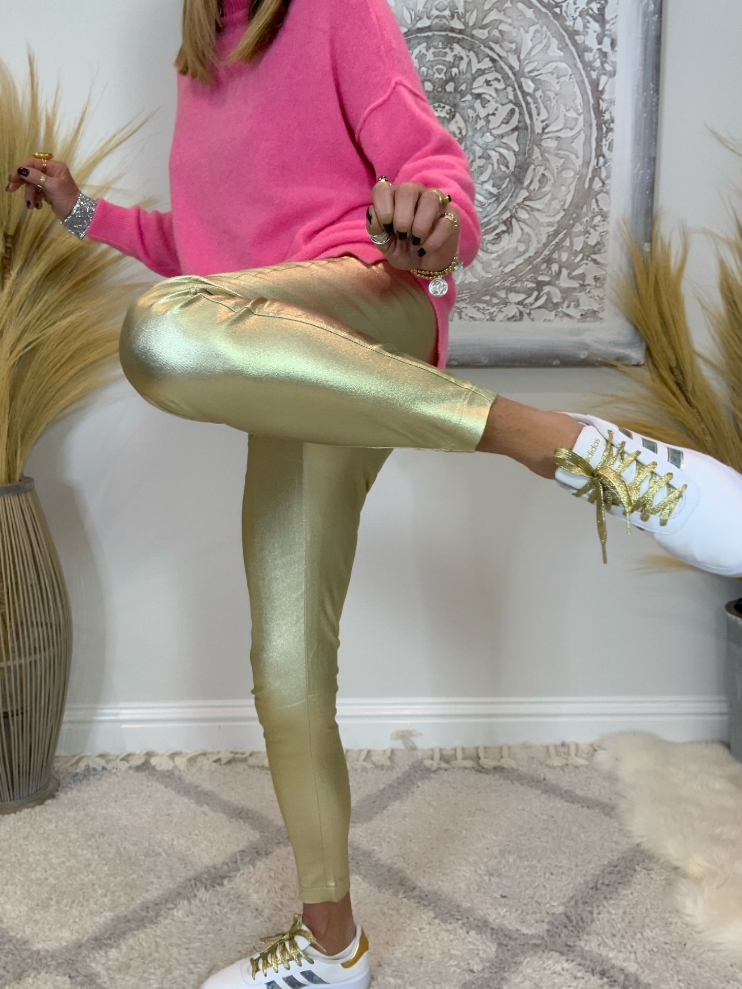 Metallic Gold Jeggings