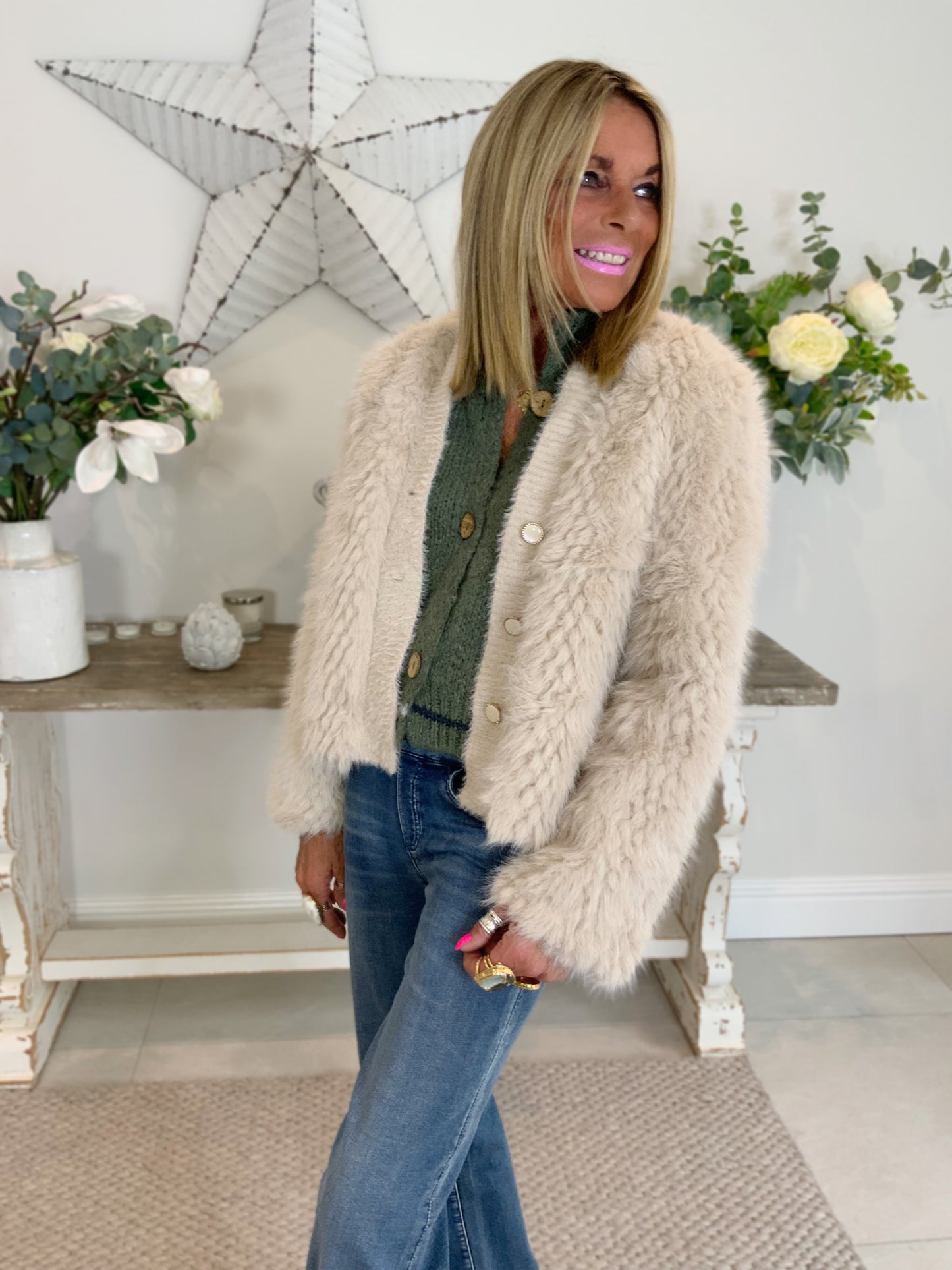 Faux Fur Cardi-Jacket