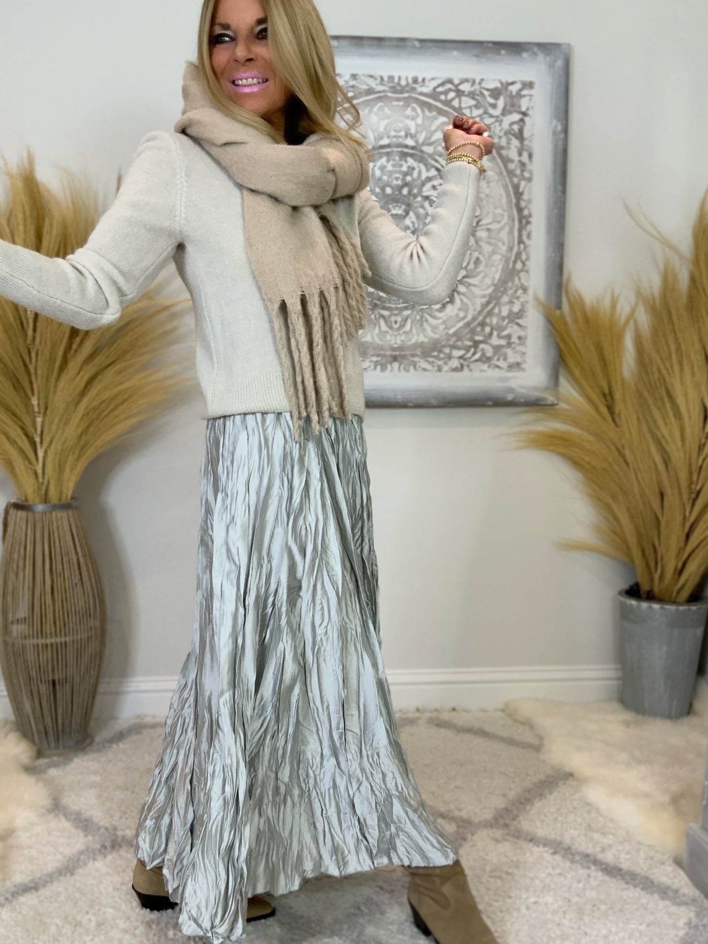 Zoe Crinkle Maxi Skirt