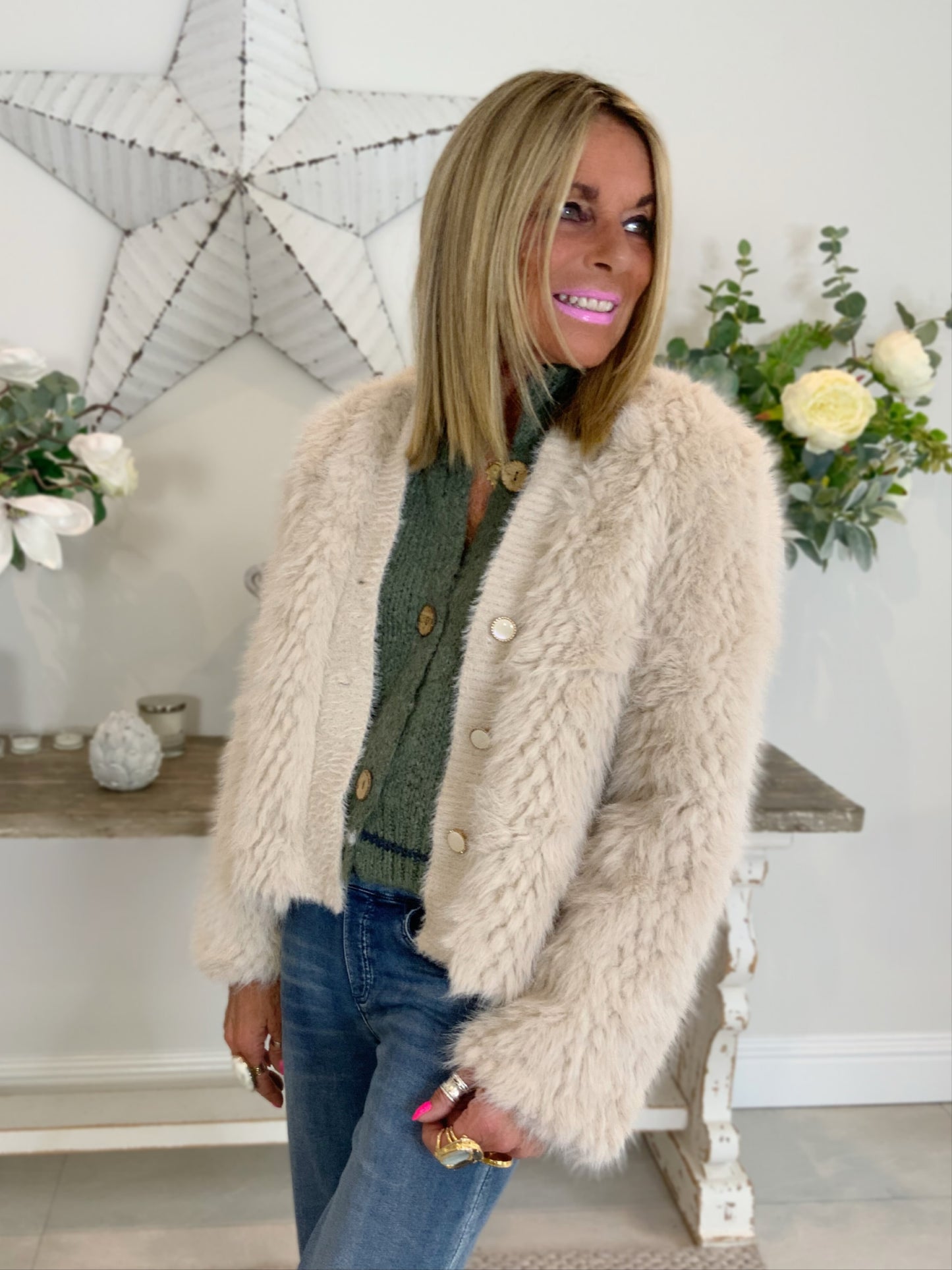 Faux Fur Cardi-Jacket