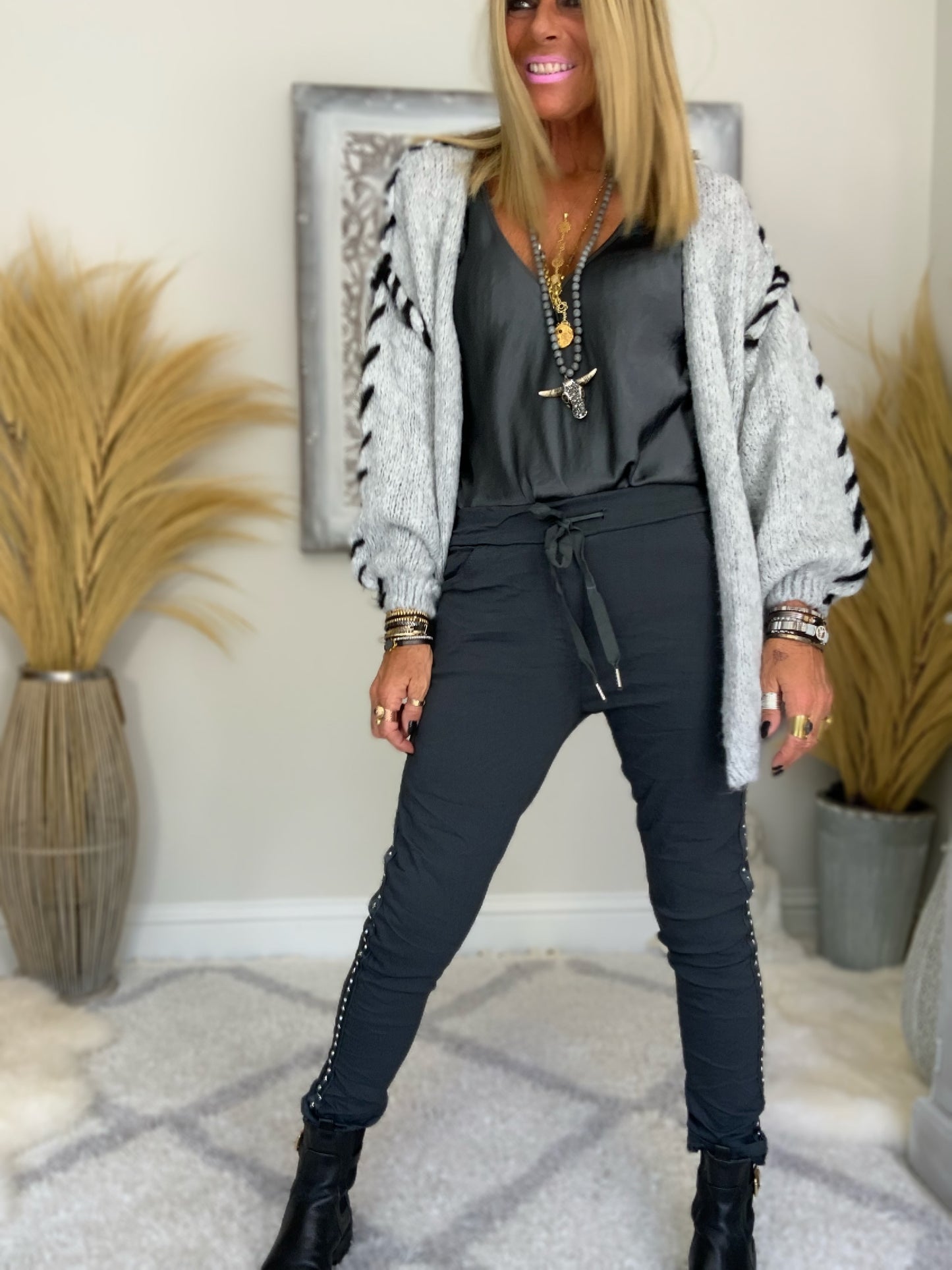 Pull-on Star Strip Trouser