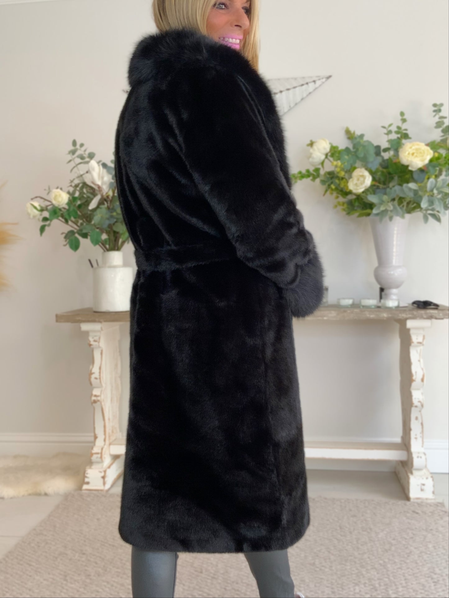Faux Fur Luxury Coat