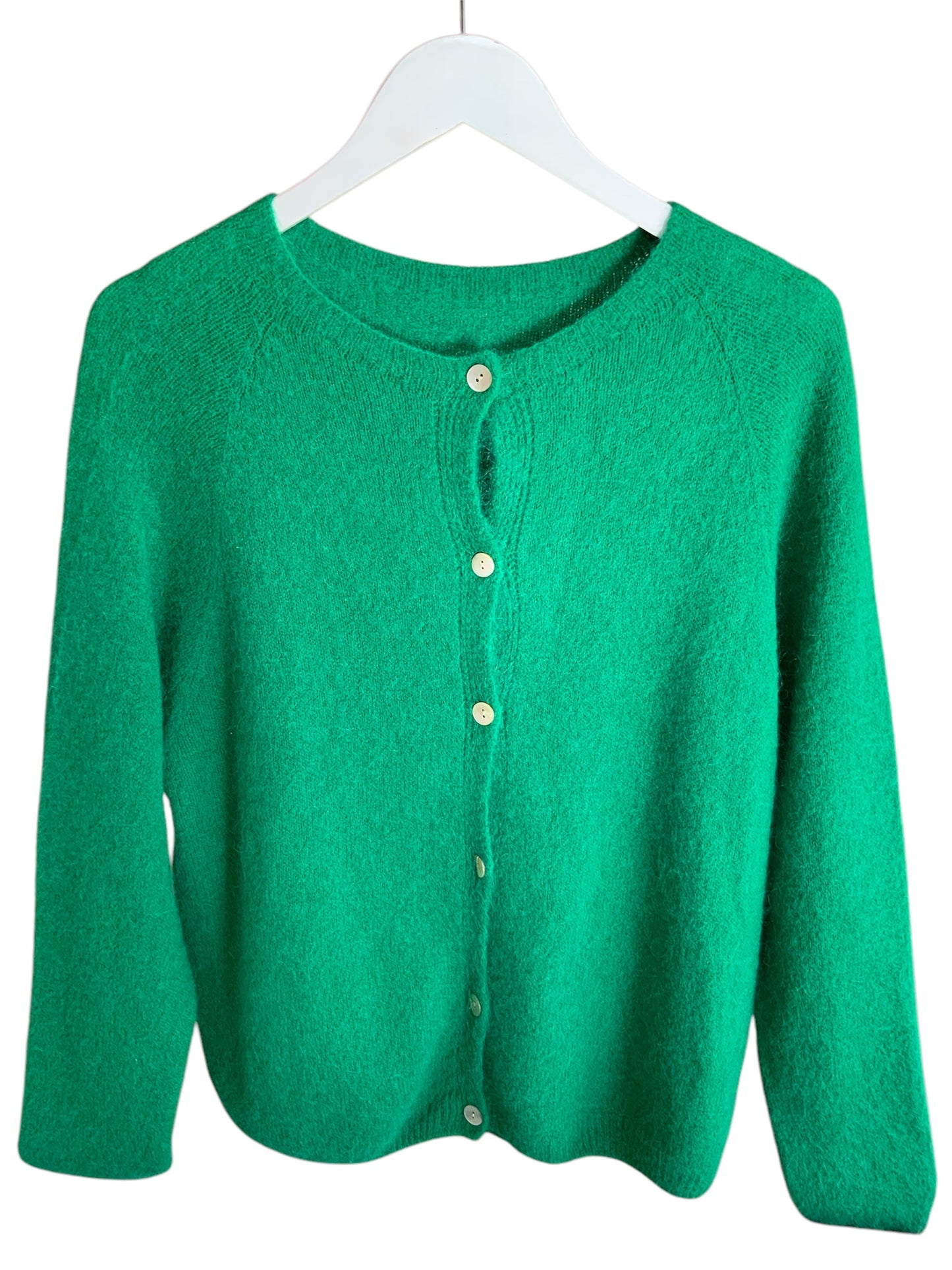 Alpaca Crew-Neck Cardigan