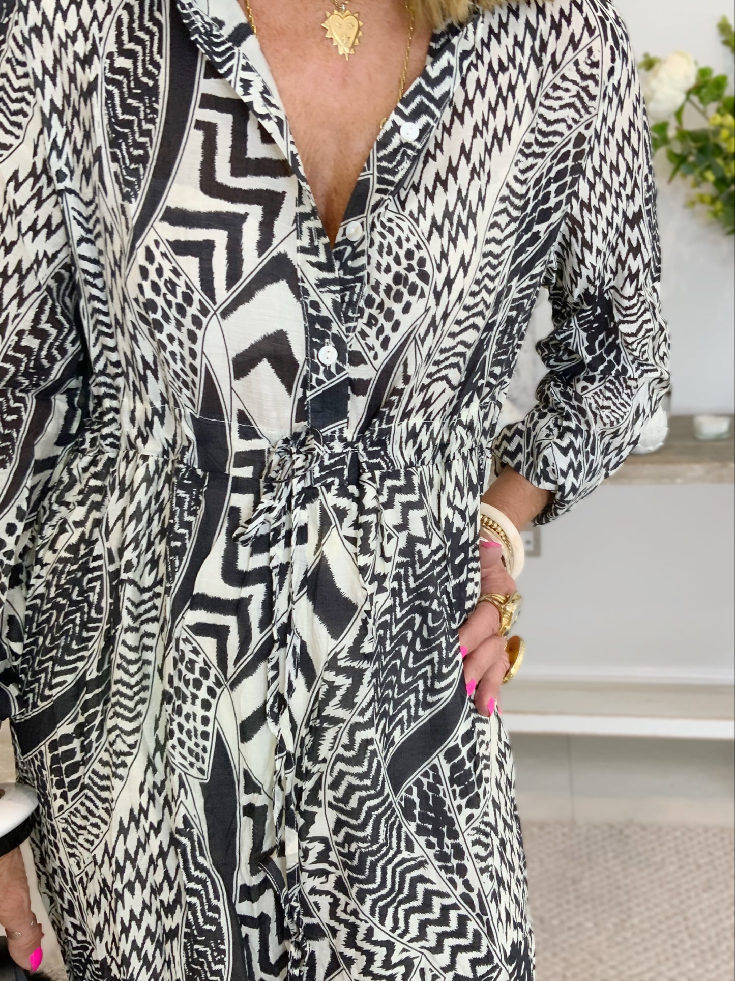Audrey Print Maxi Dress