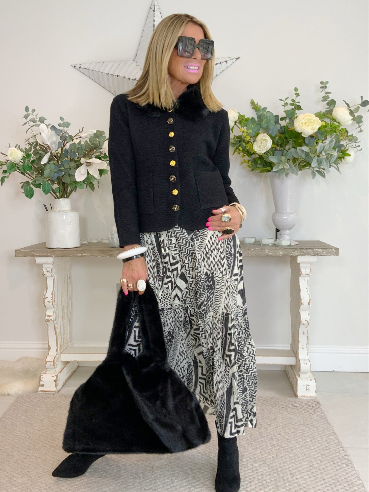 Audrey Print Maxi Dress