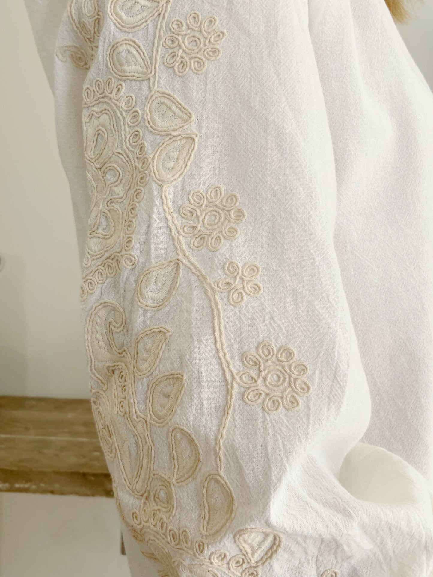 Poppy Embroidered V-Neck Top