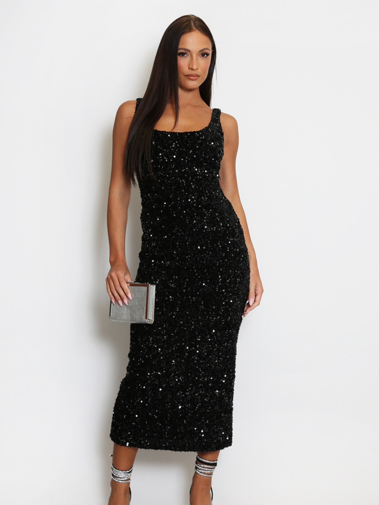 Sequin Midi Dress