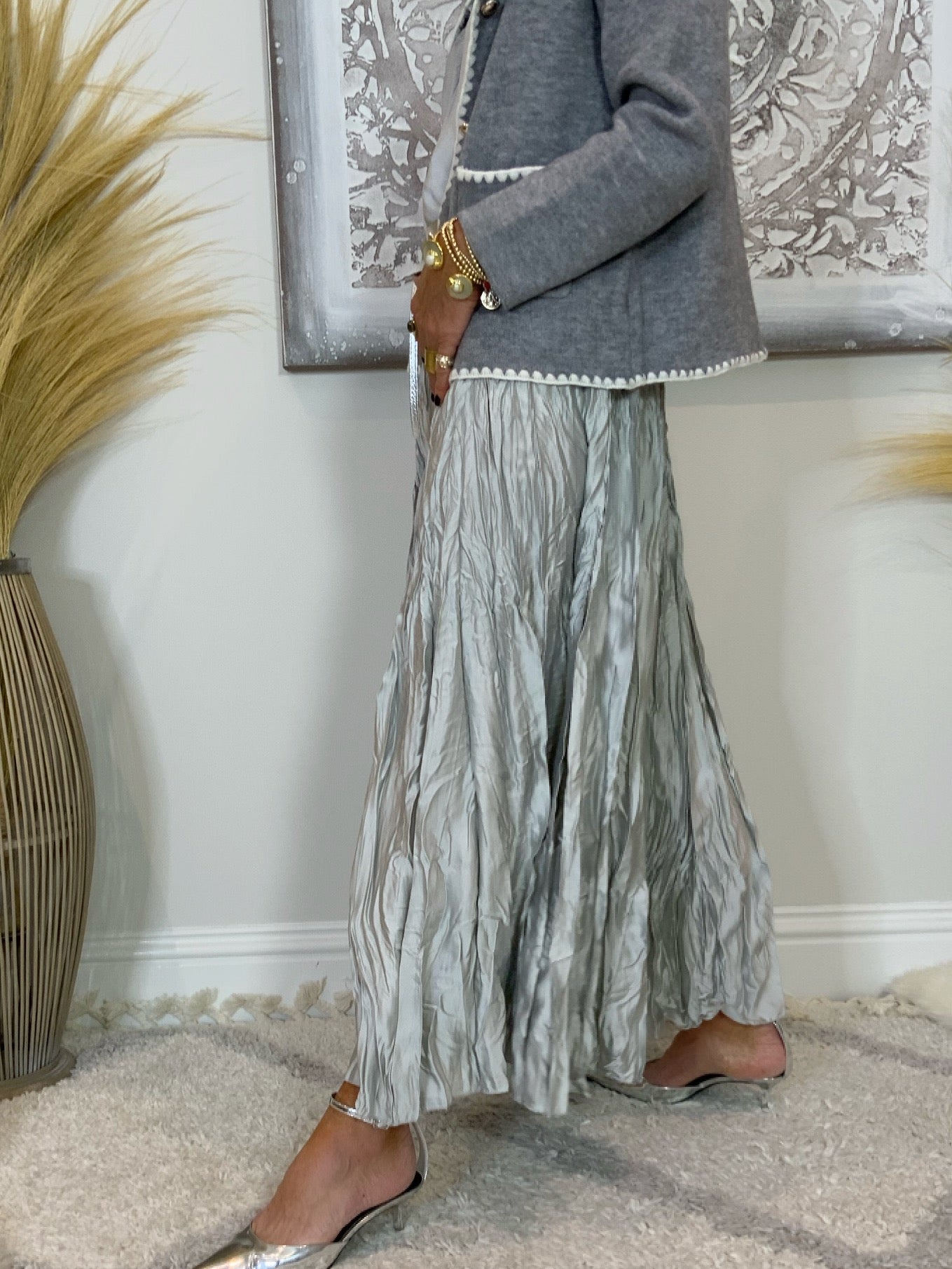 Zoe Crinkle Maxi Skirt