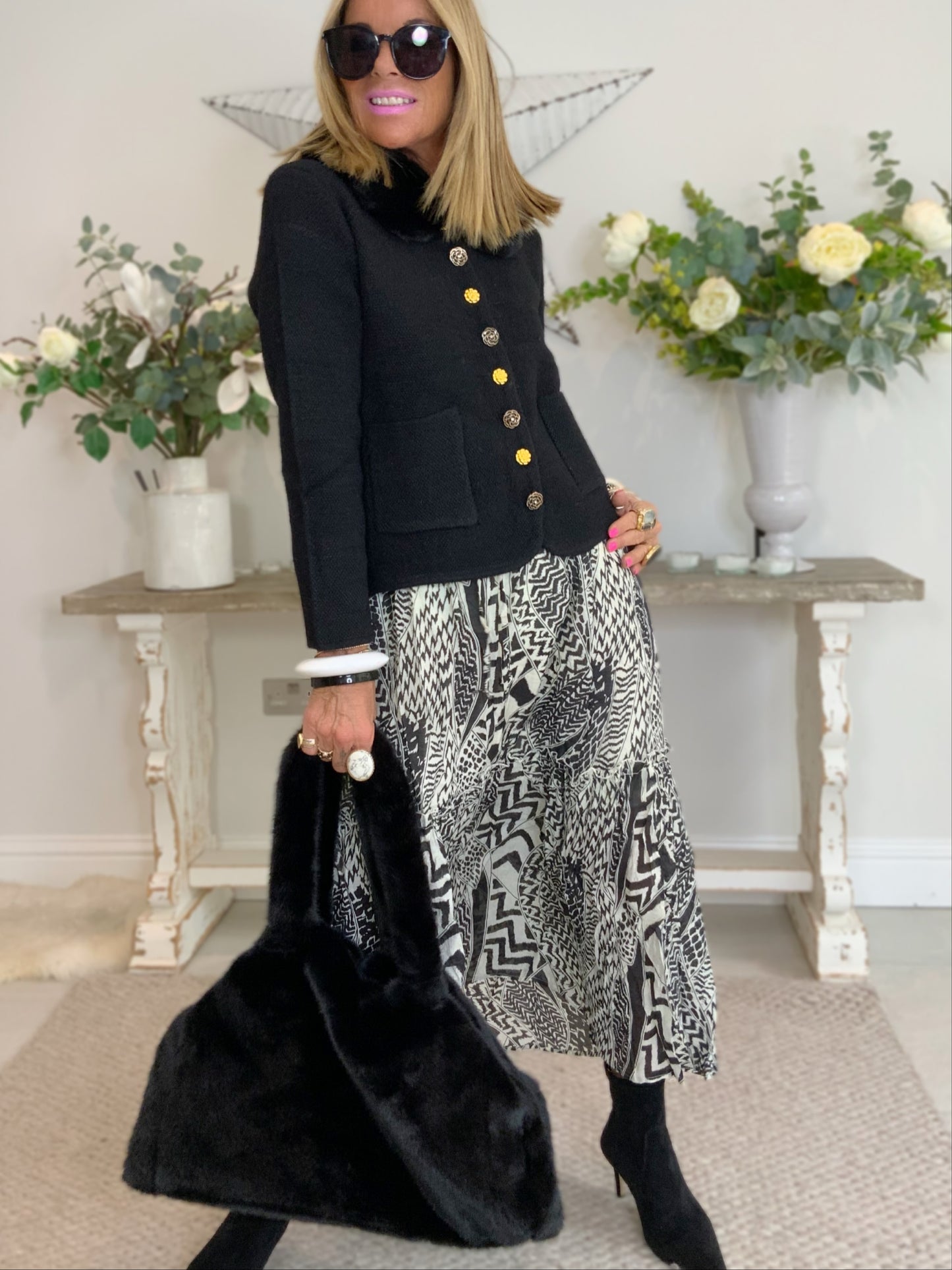 Audrey Print Maxi Dress