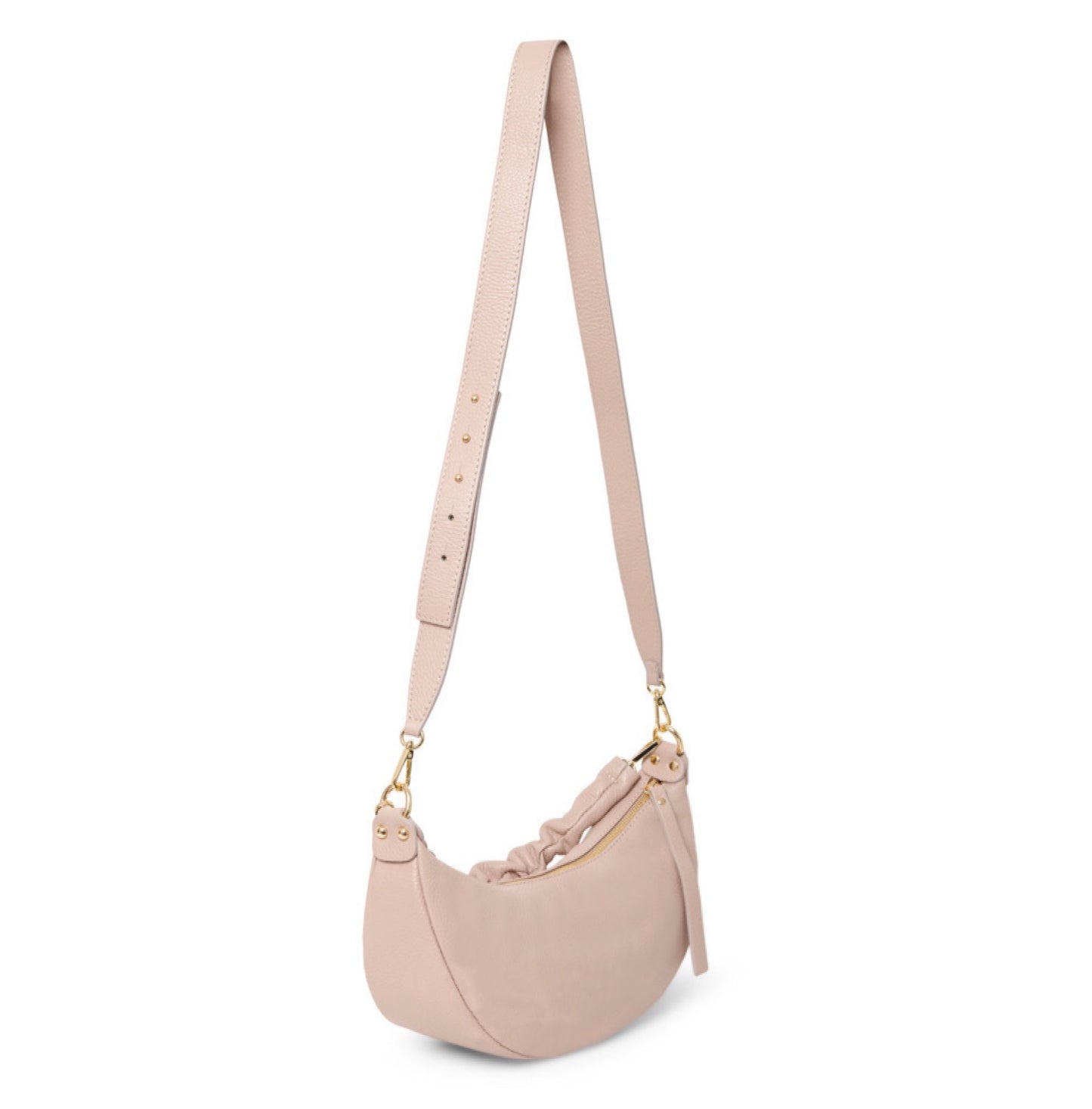 Mia Crescent Leather Bag
