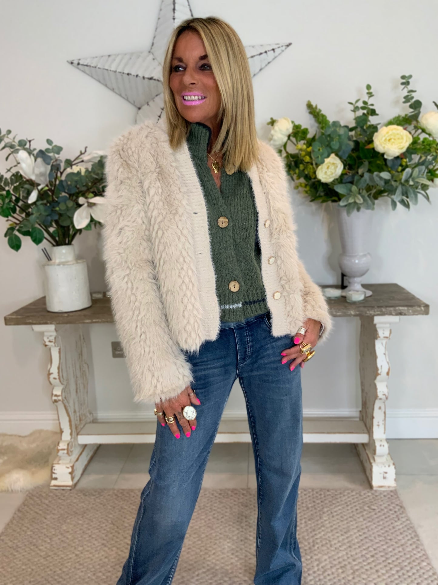 Faux Fur Cardi-Jacket