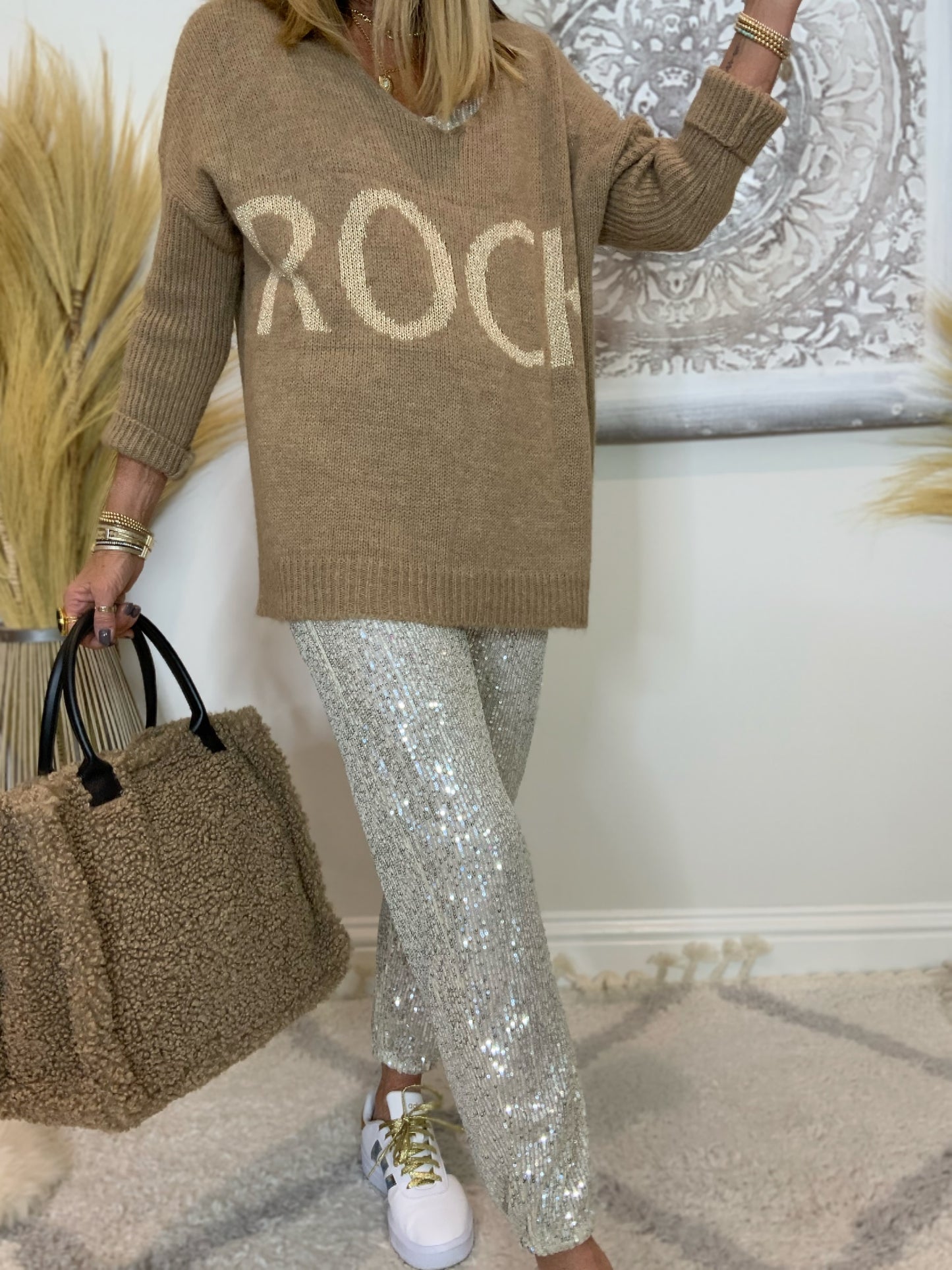 Metallic Rock Jumper