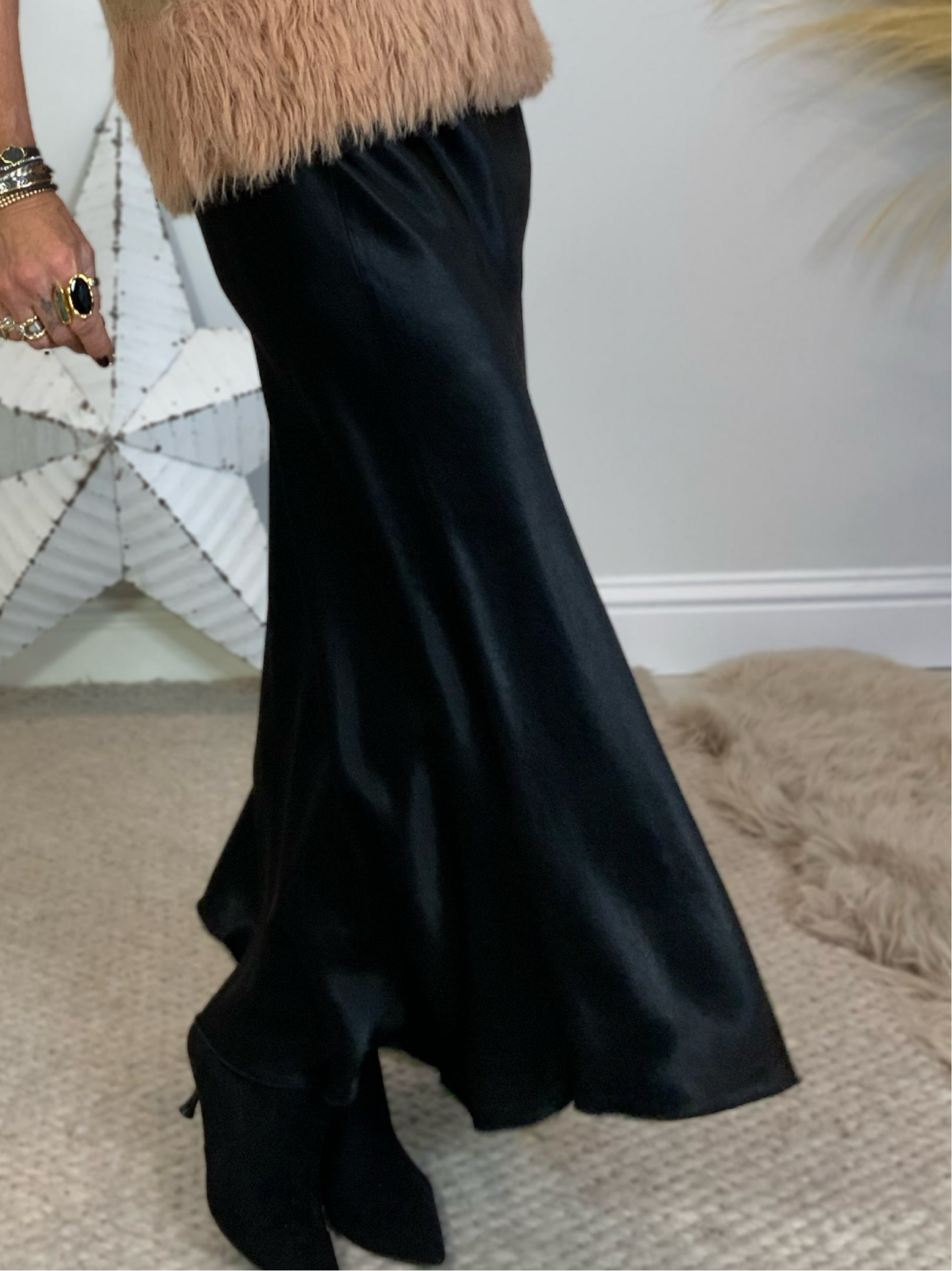 Olivia Satin Slip Skirt