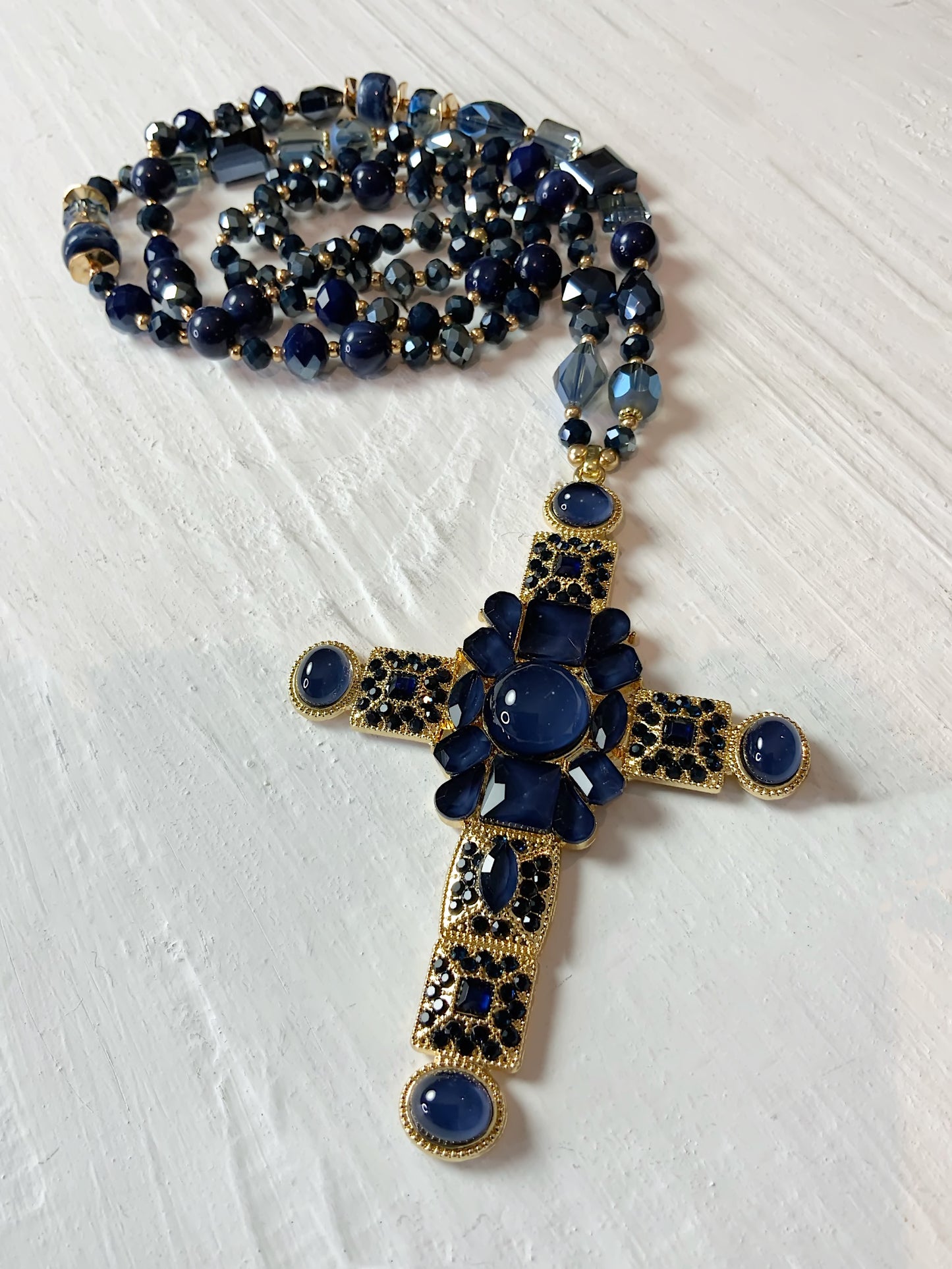 Beaded Cross Necklace