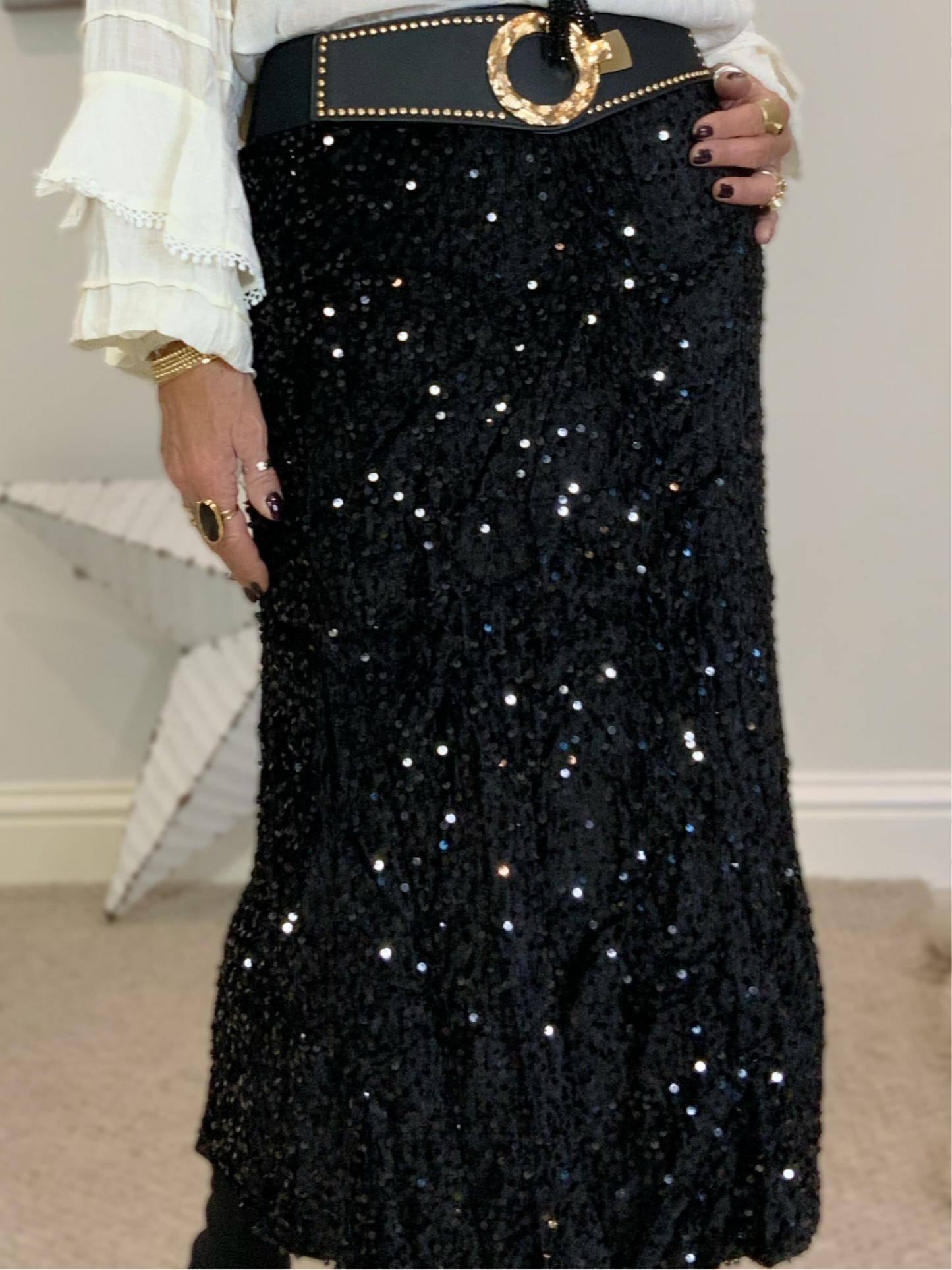 Celine Sequin Skirt