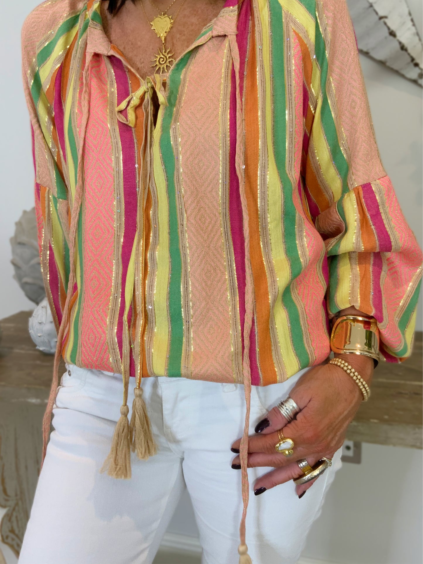 Siya Multi-Colour Tunic Top