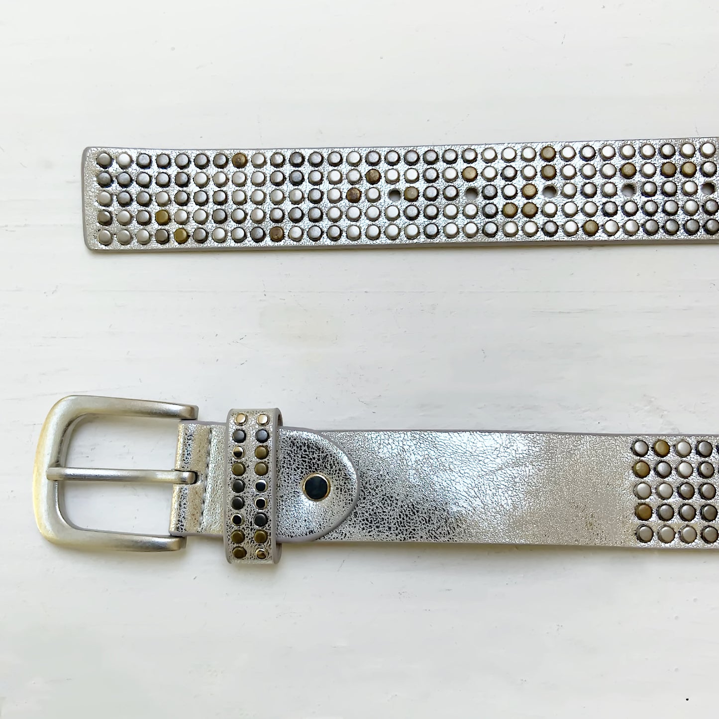 Silver Stud Jean Belt