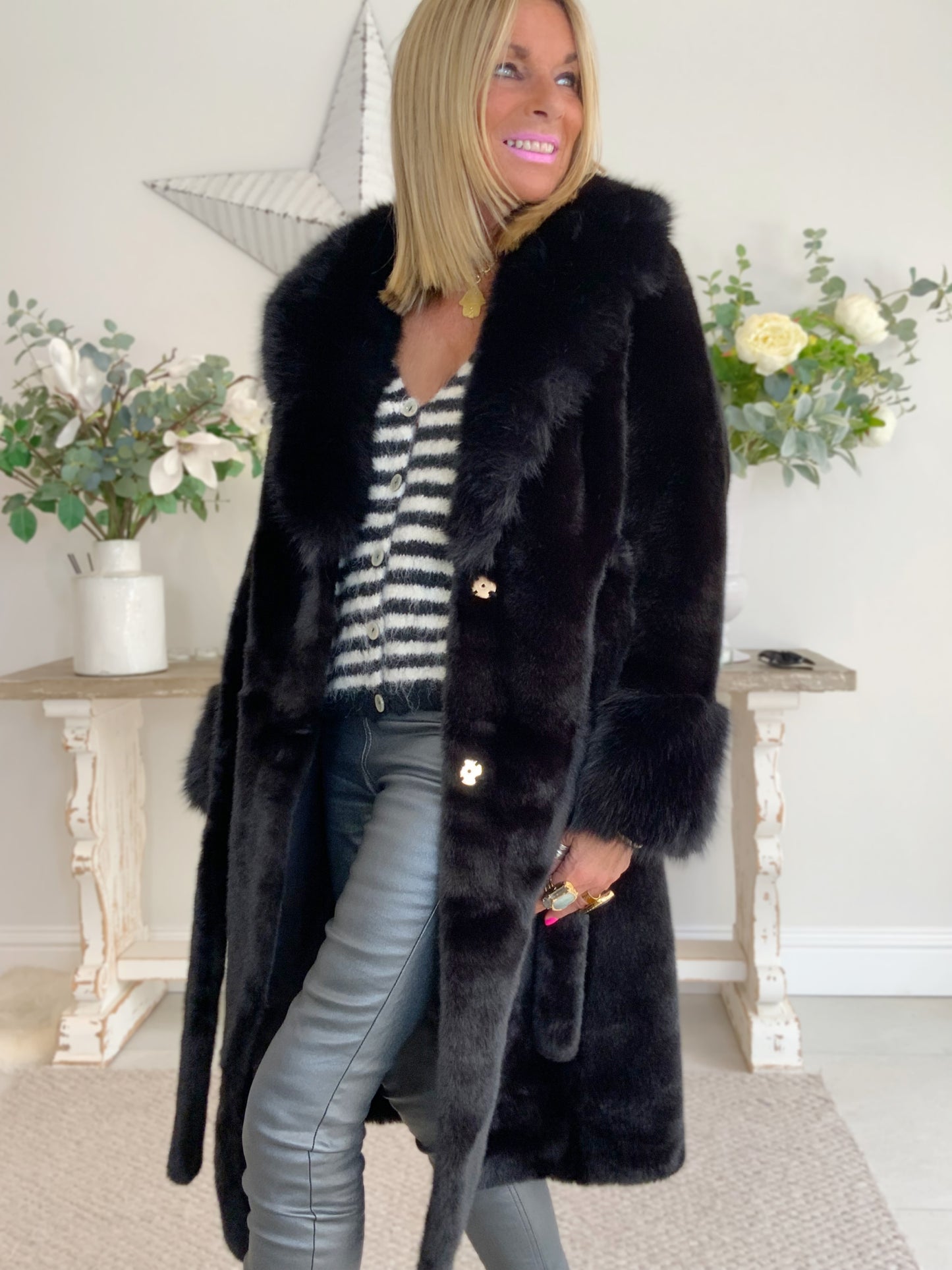 Faux Fur Luxury Coat
