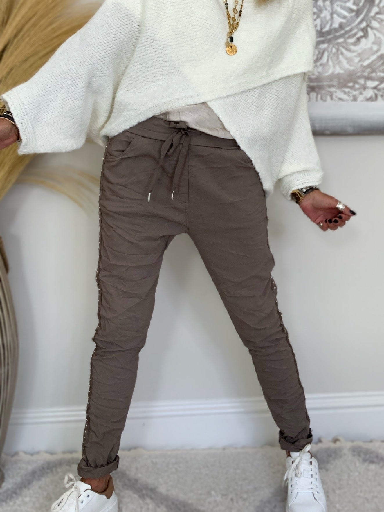Pull-on Star Strip Trouser
