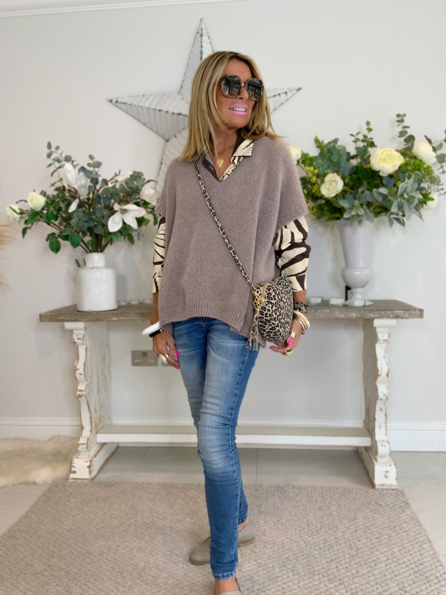 Mohair Blend Knit Tank