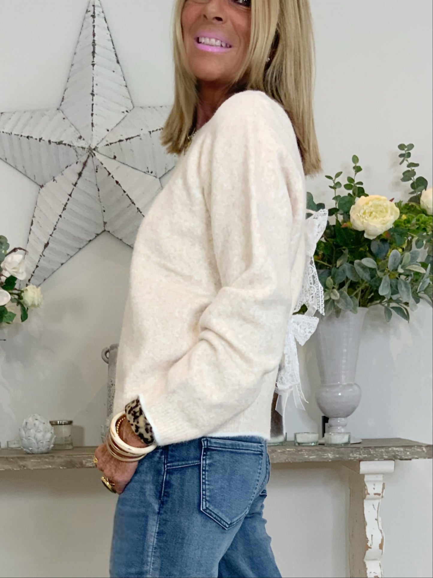 Lola Lace Bow Jumper