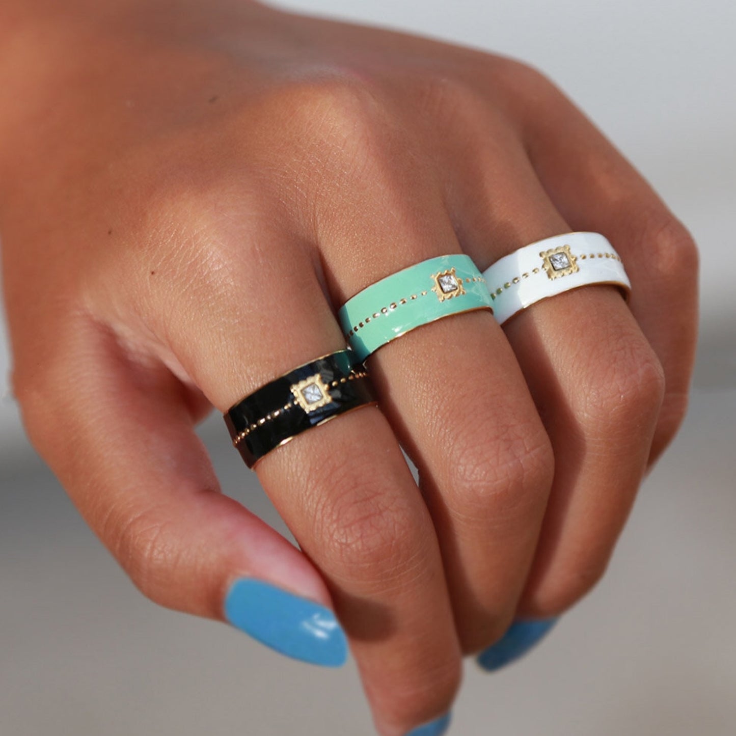 Costello Black Gold Ring