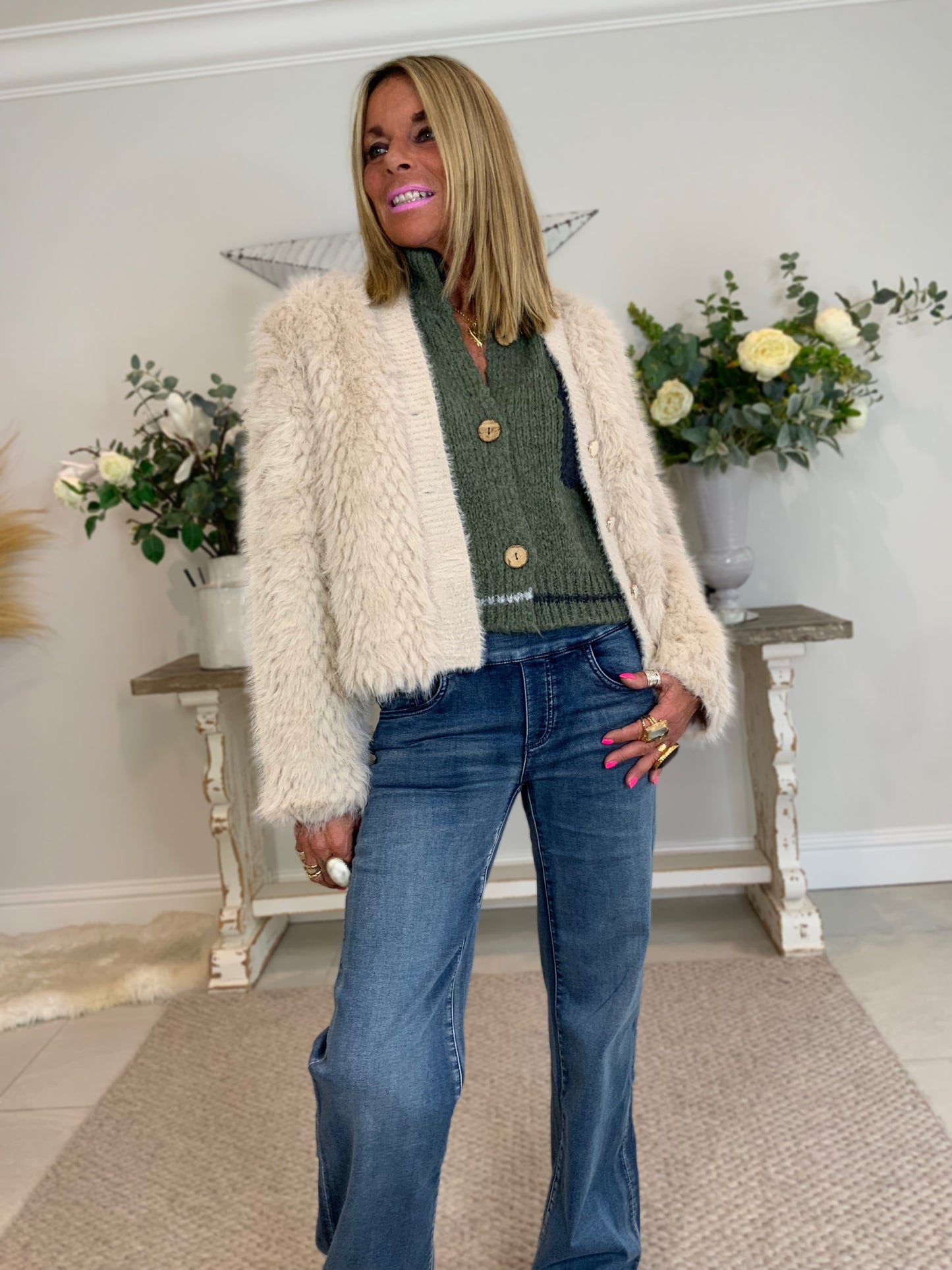 Faux Fur Cardi-Jacket