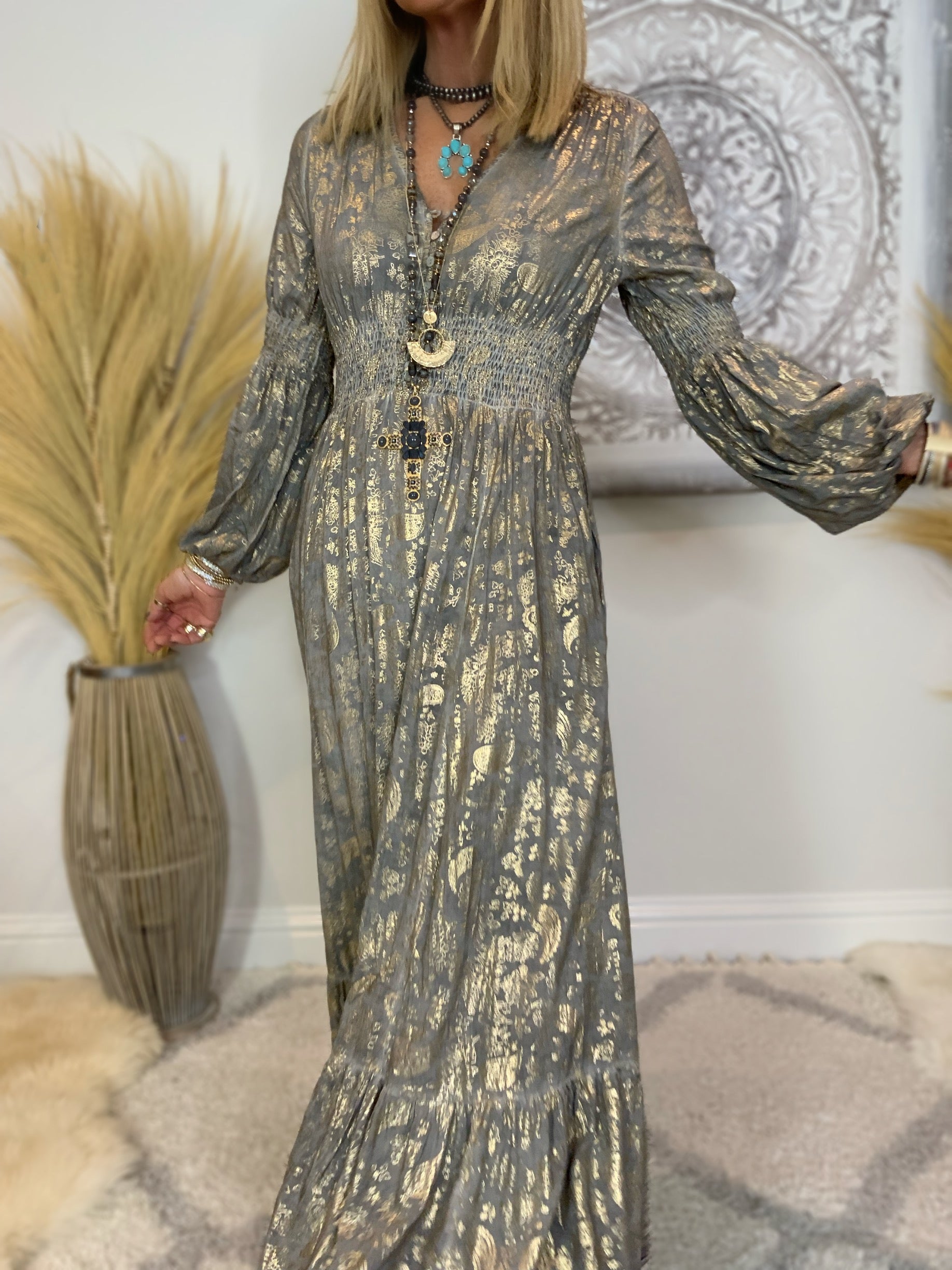 Long sleeve shop maxi dress boutique