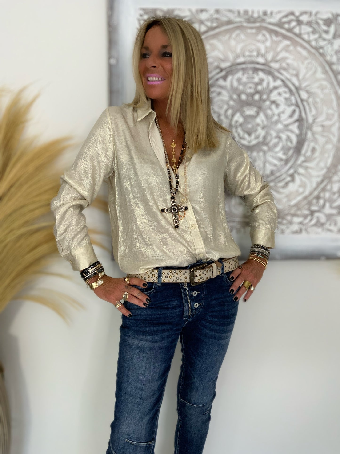 Metallic Gold Shirt