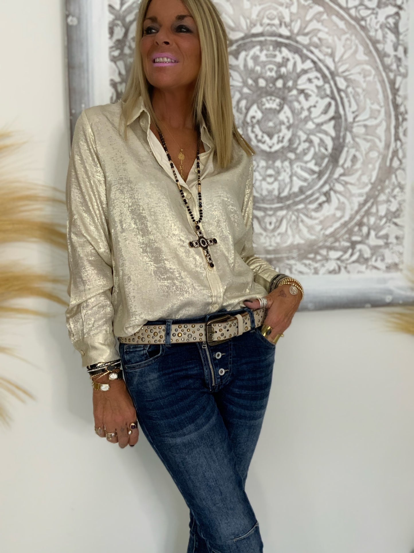 Metallic Gold Shirt
