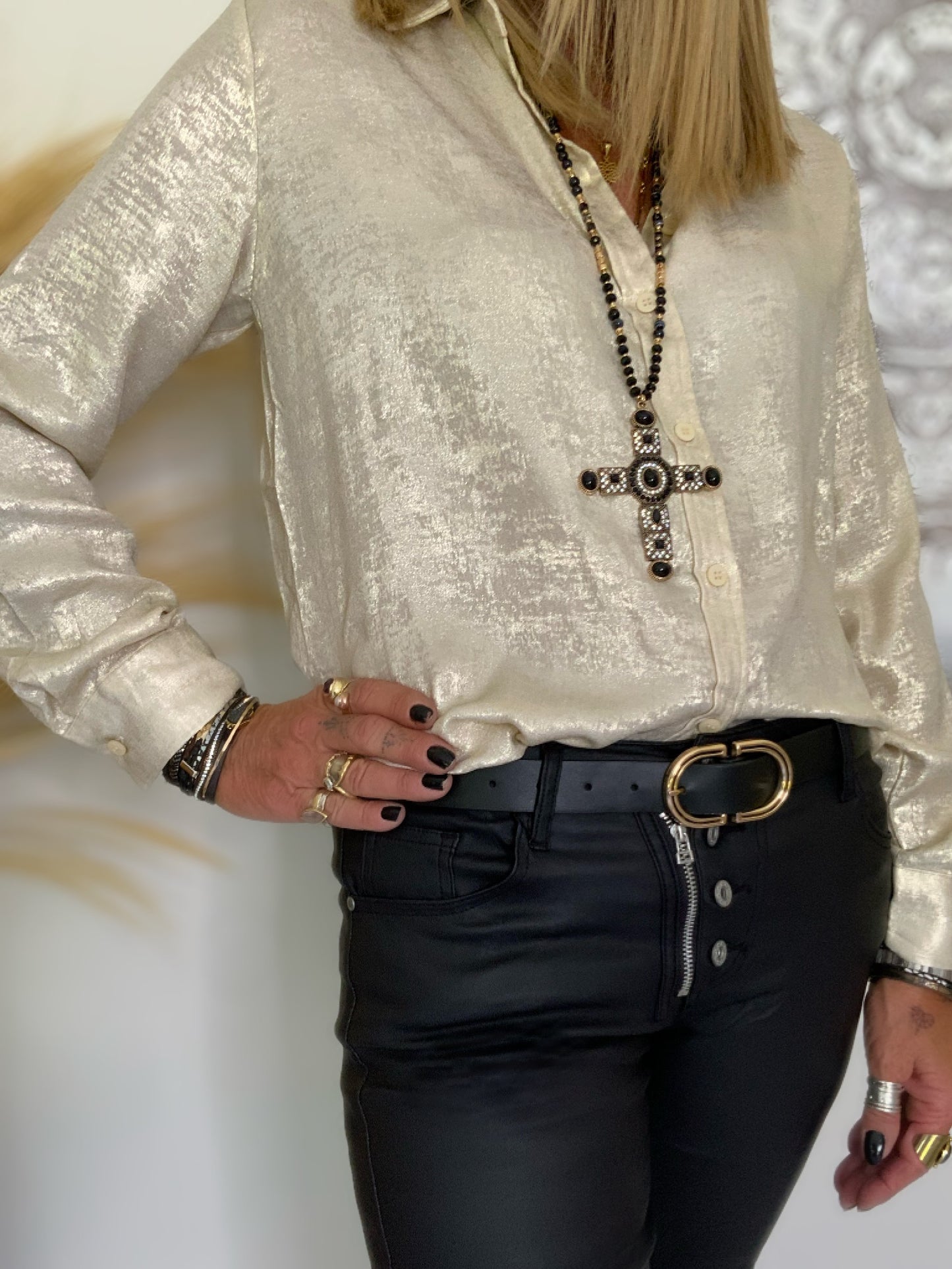 Metallic Gold Shirt