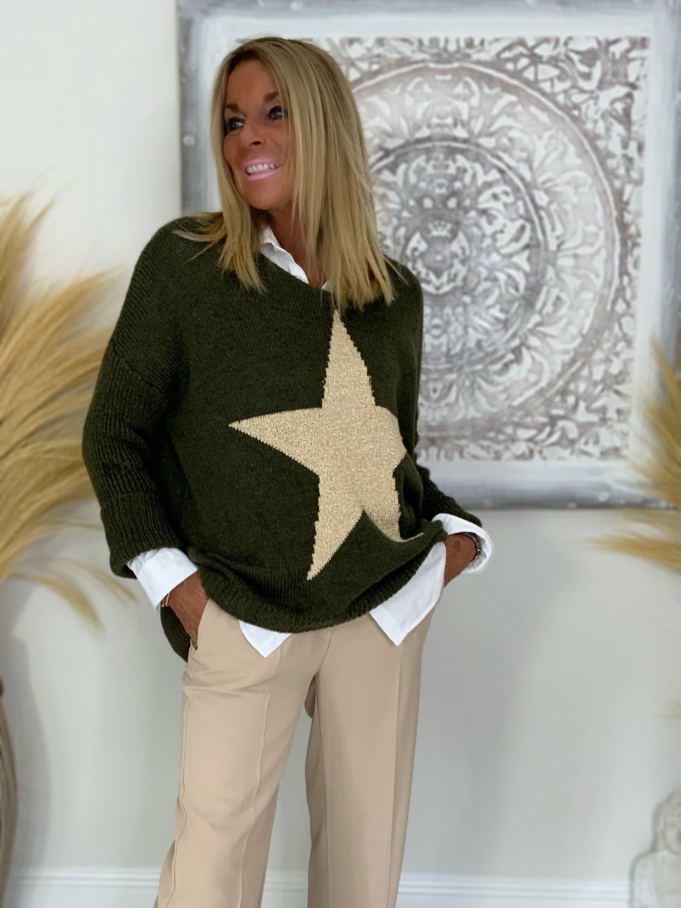 Metallic Star Jumper