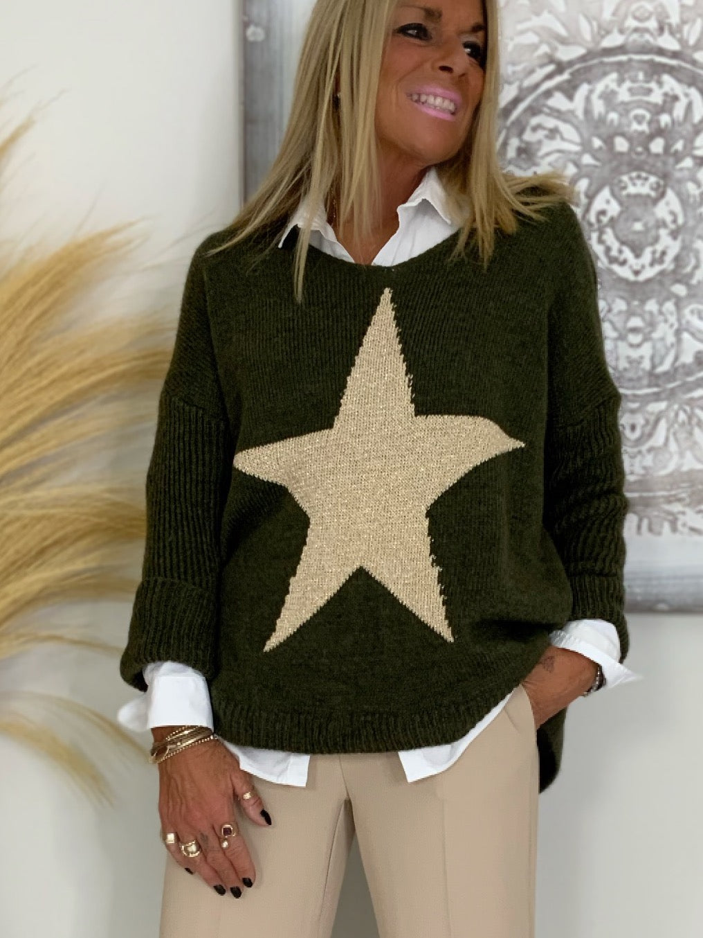 Metallic Star Jumper