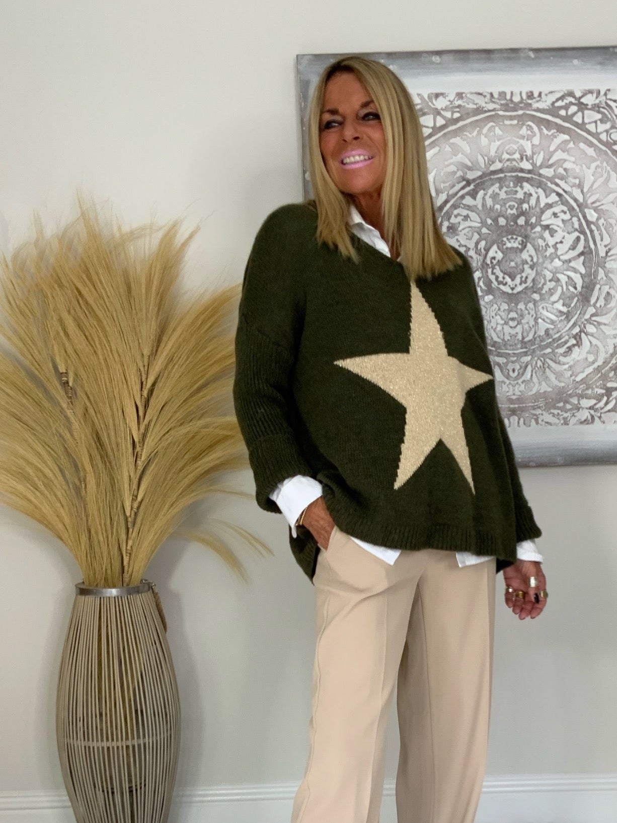 Metallic Star Jumper
