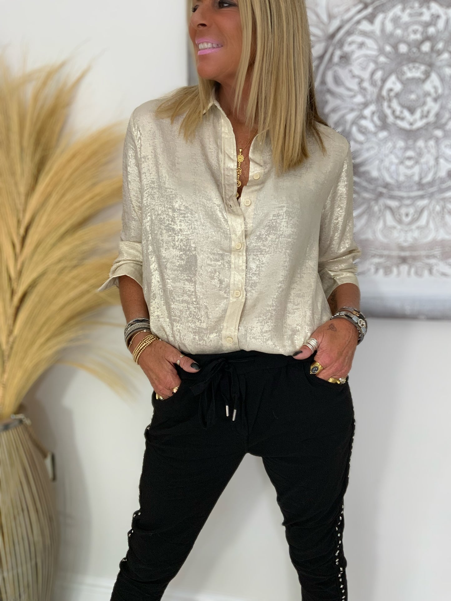 Metallic Gold Shirt