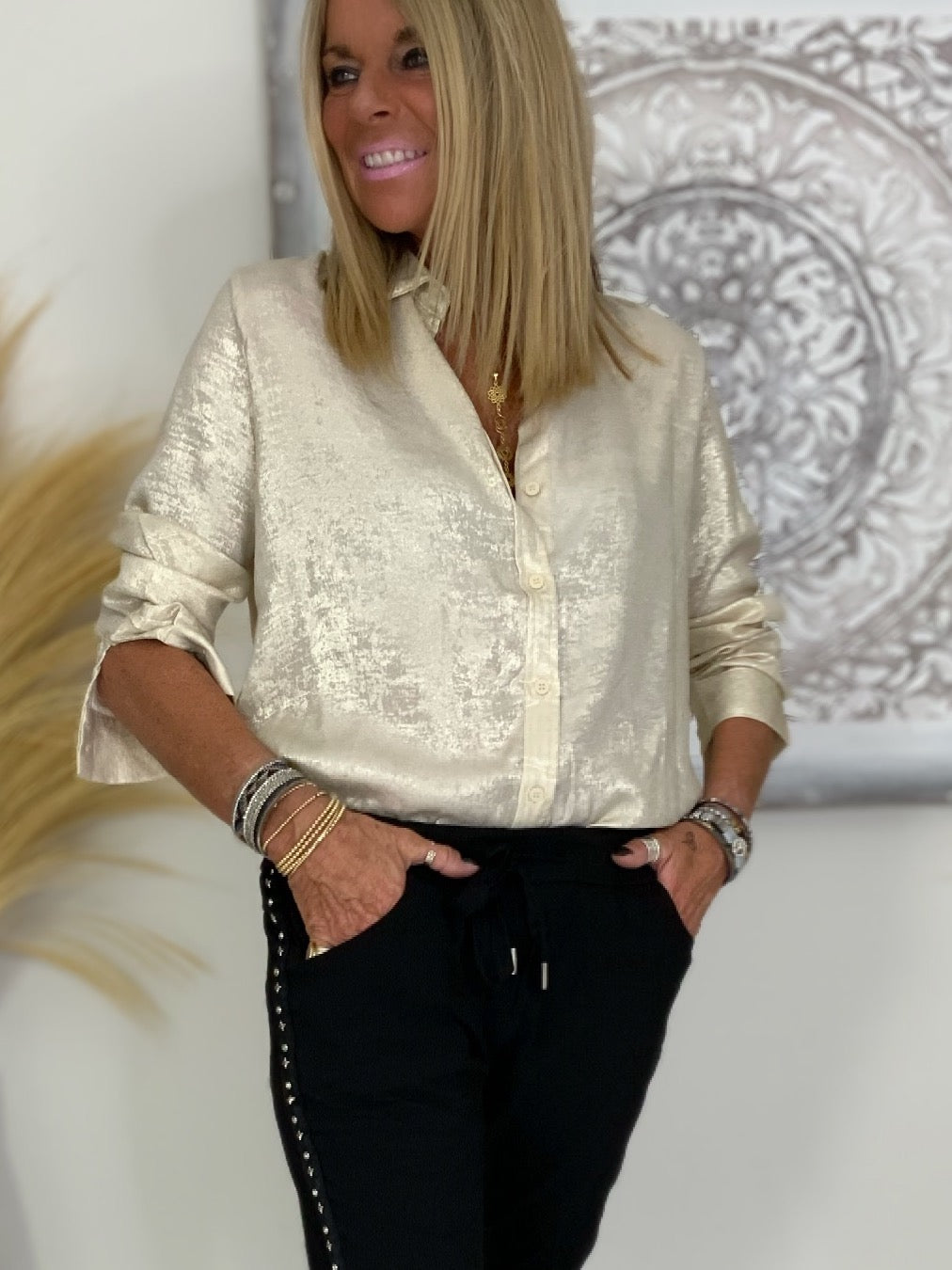 Metallic Gold Shirt