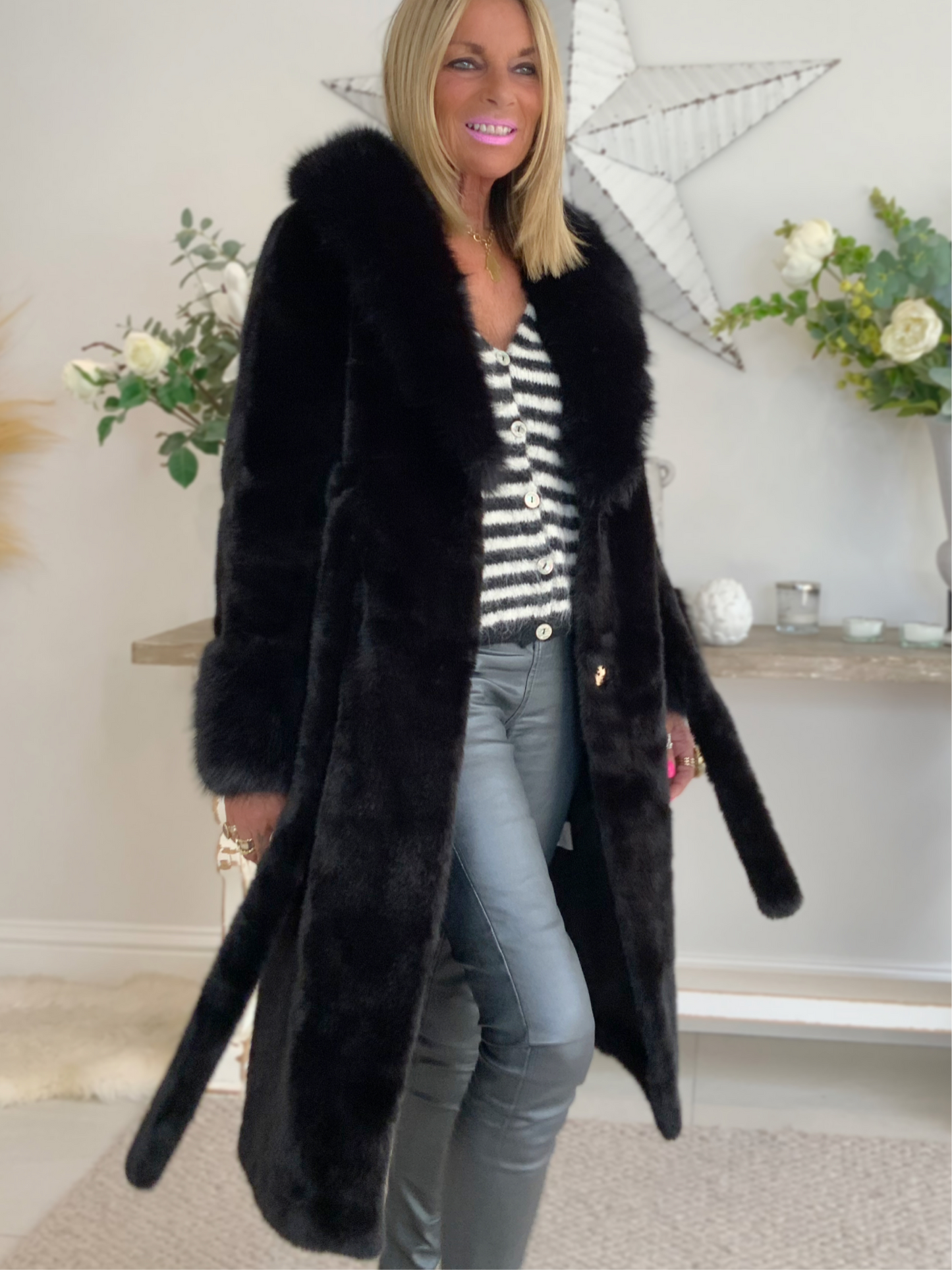 Faux Fur Luxury Coat