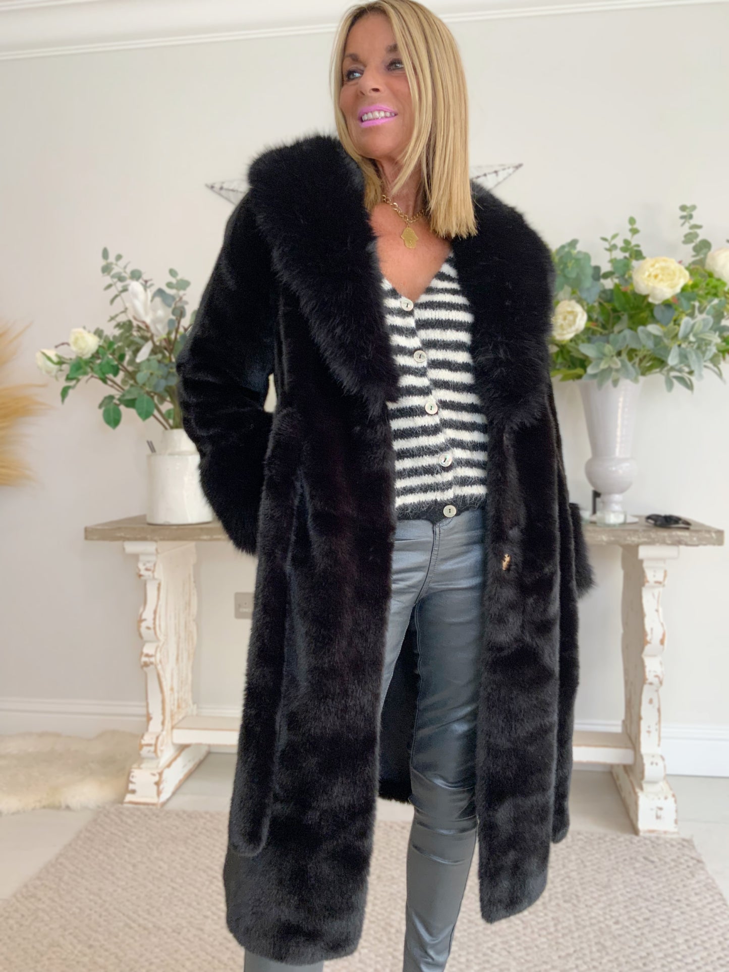 Faux Fur Luxury Coat
