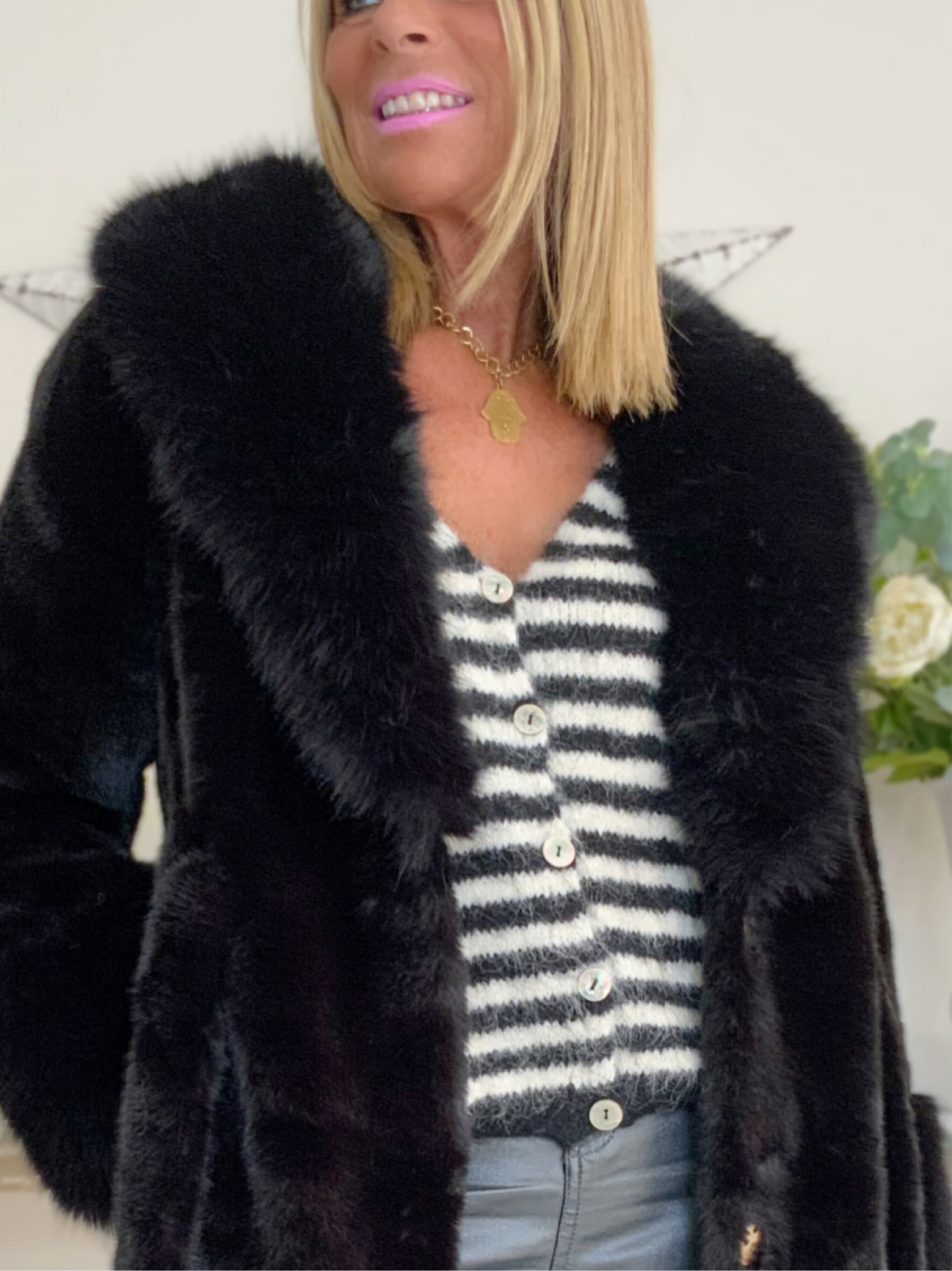 Faux Fur Luxury Coat