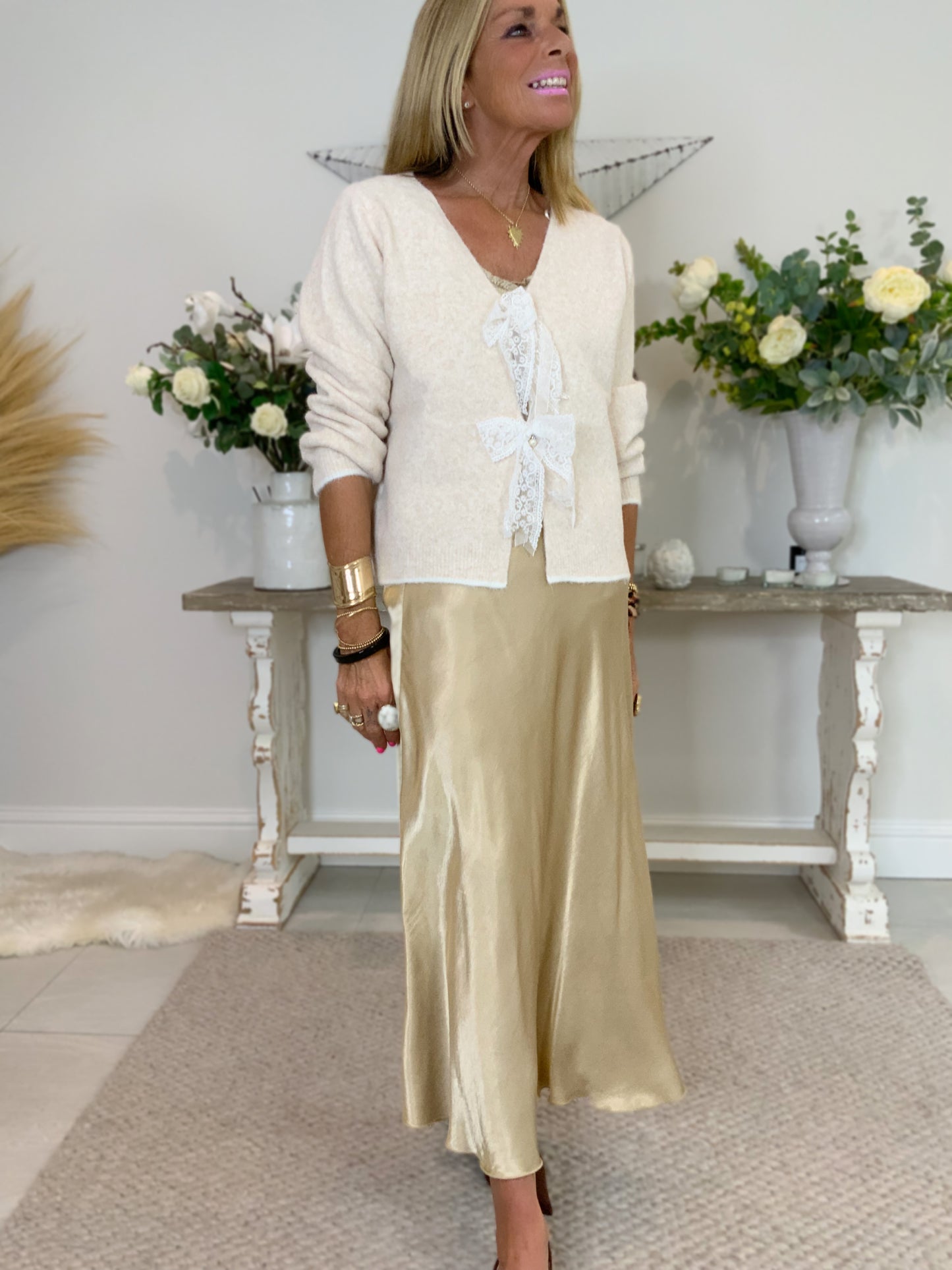 Olivia Satin Slip Skirt