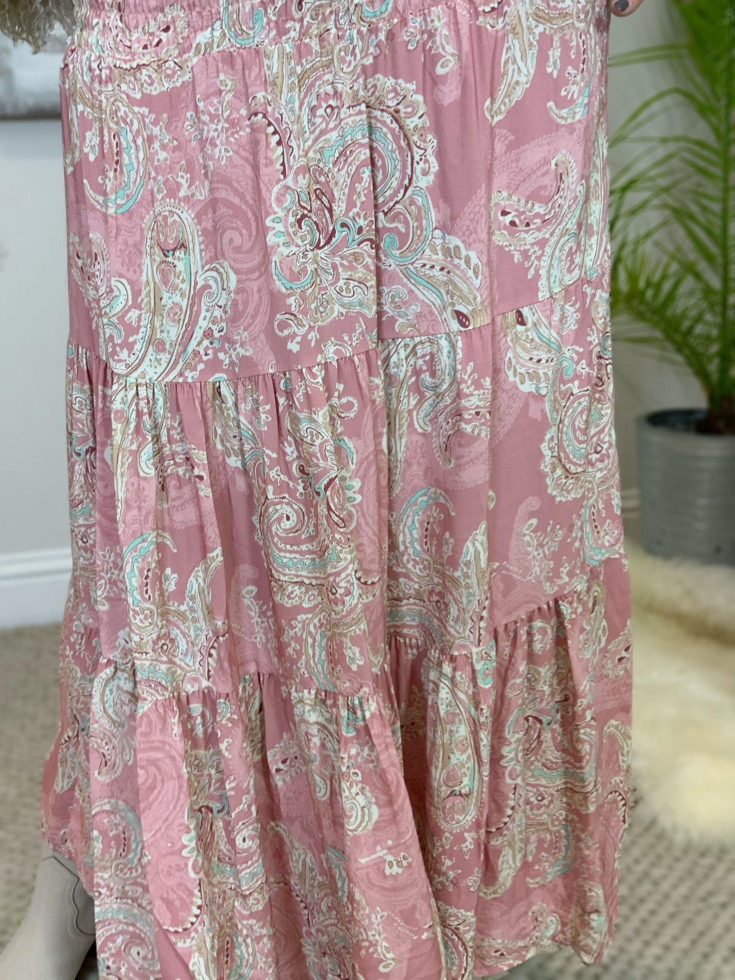 Priscilla Paisley Print Maxi Skirt