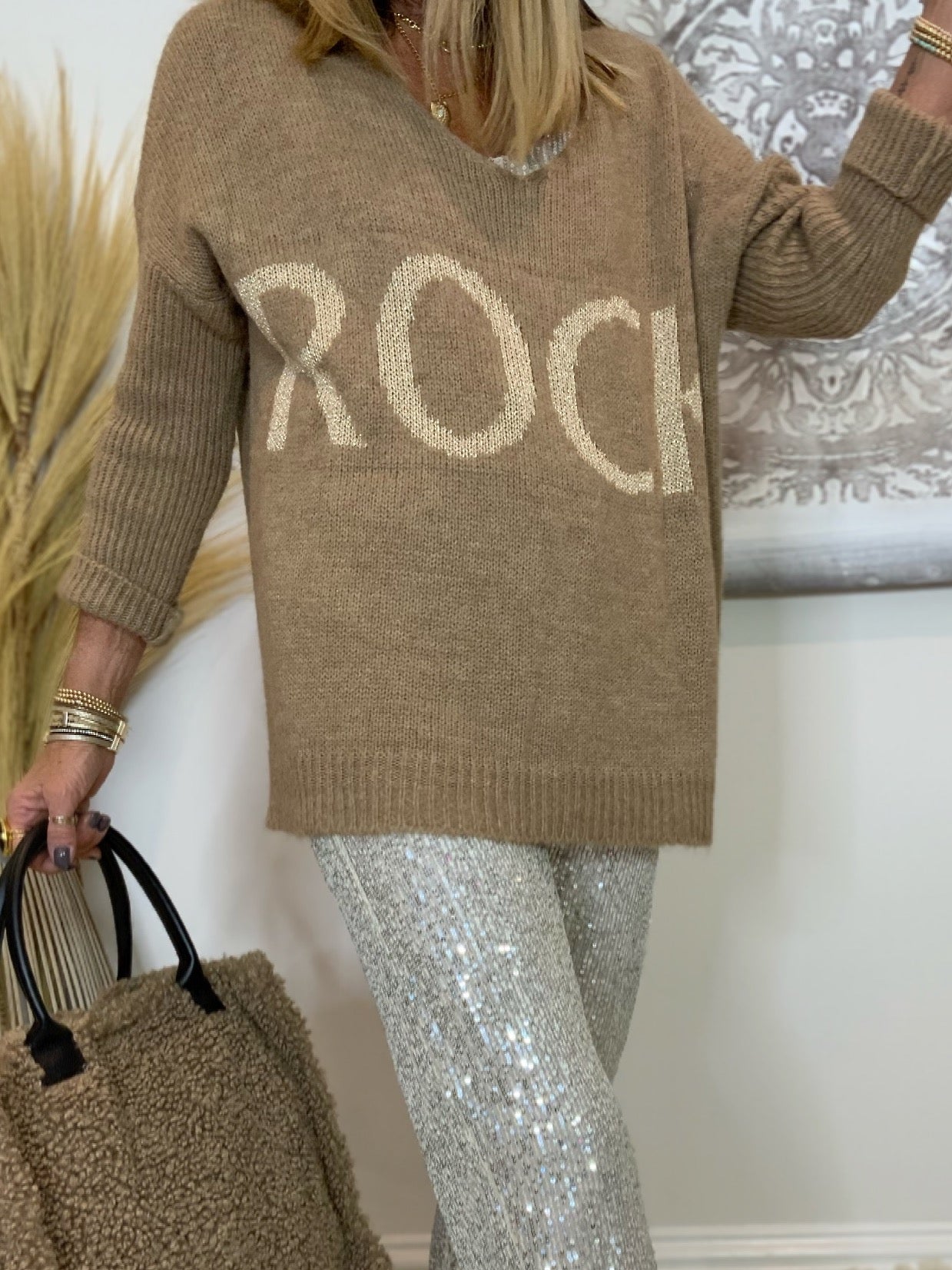 Metallic Rock Jumper